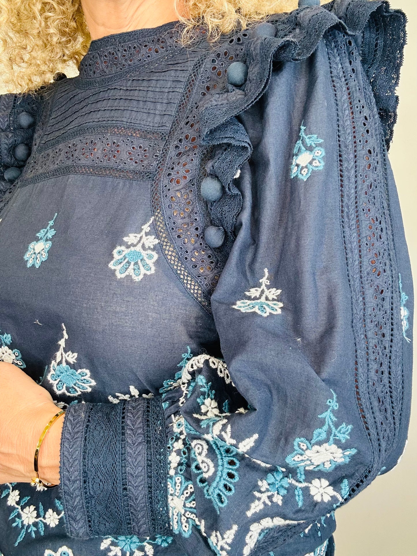 Embroidered Blouse - Size 8