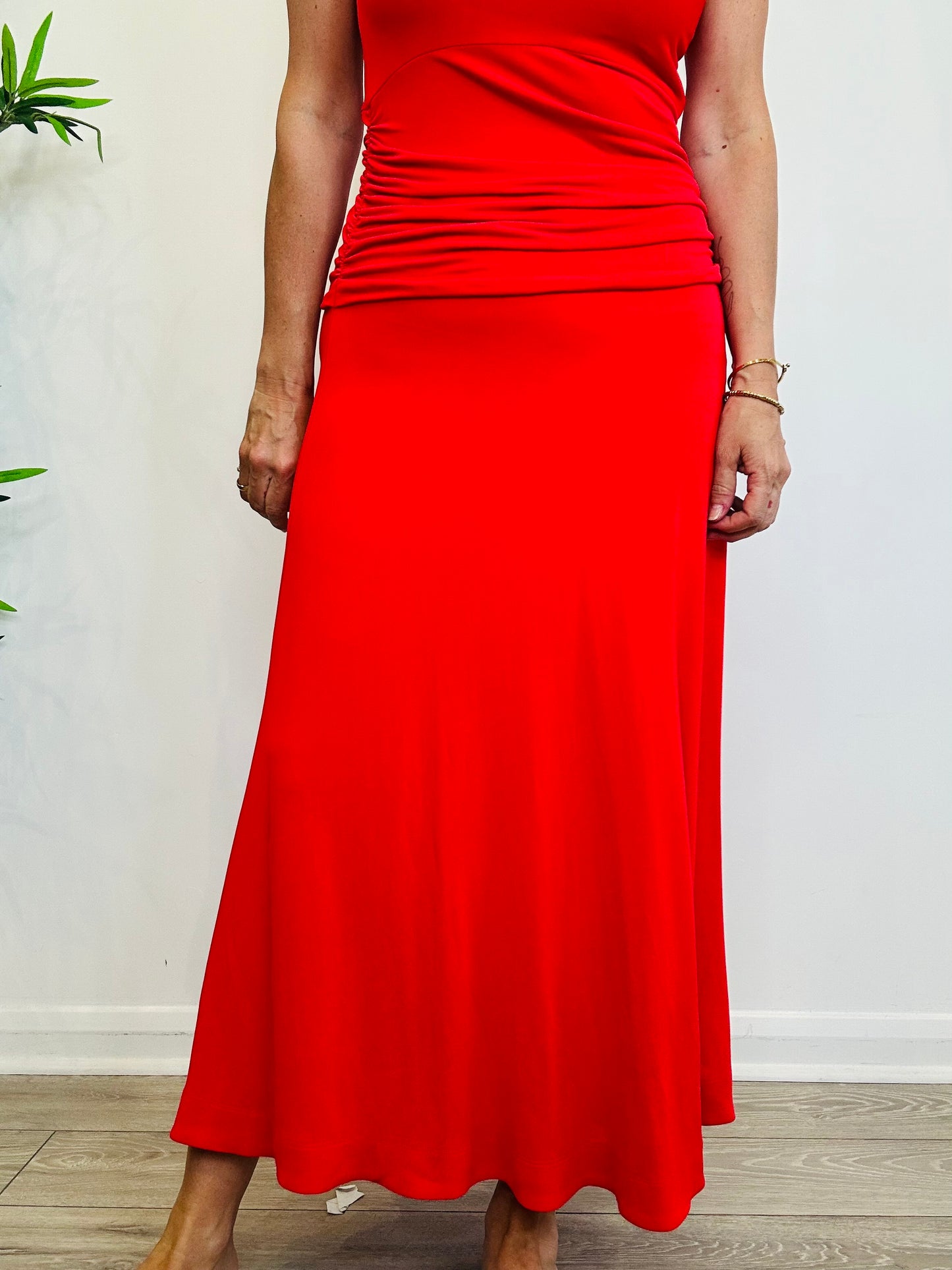 Ruched Maxi Dress - Size 12