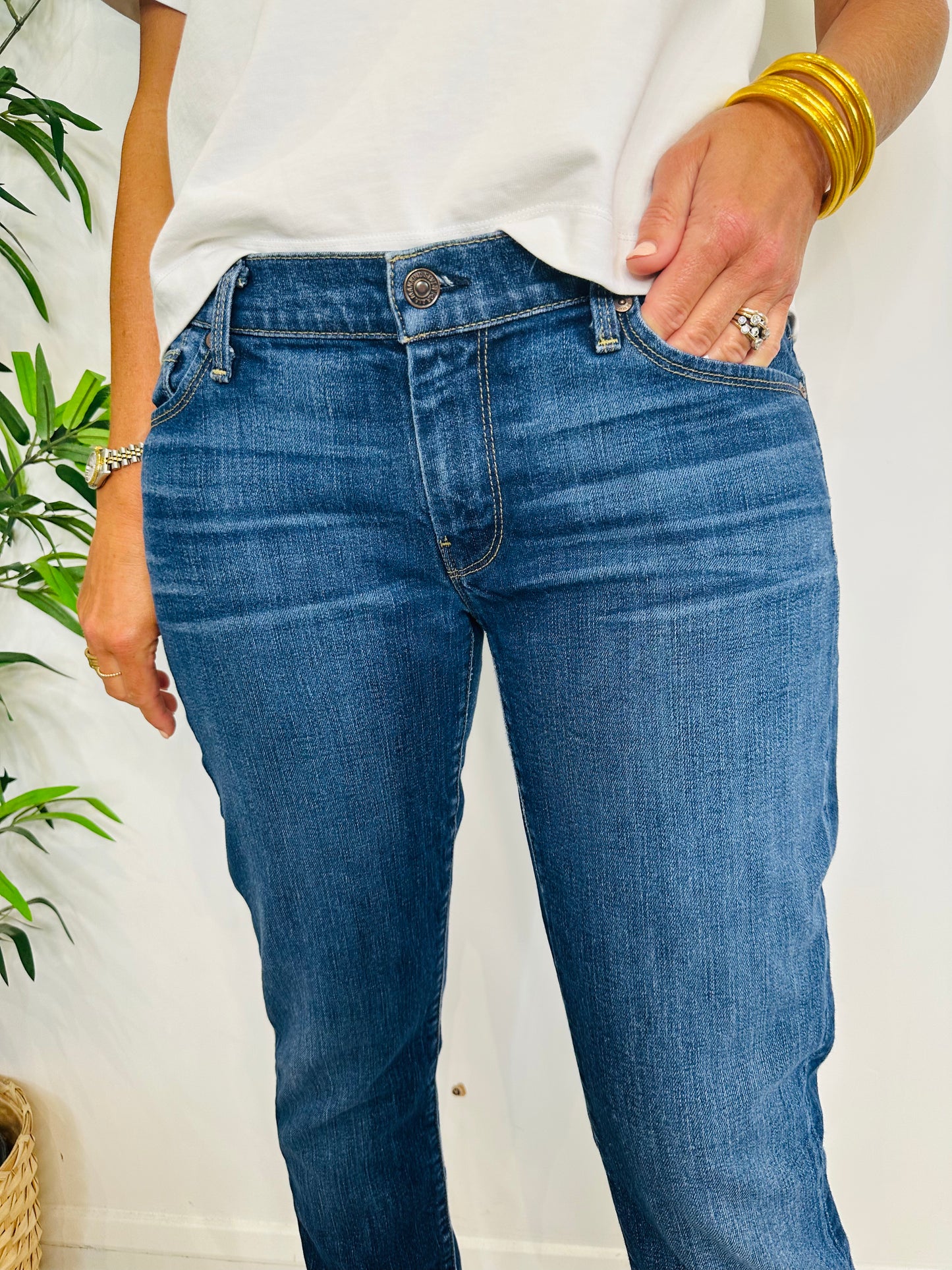 Slim Straight Jeans - Size 31
