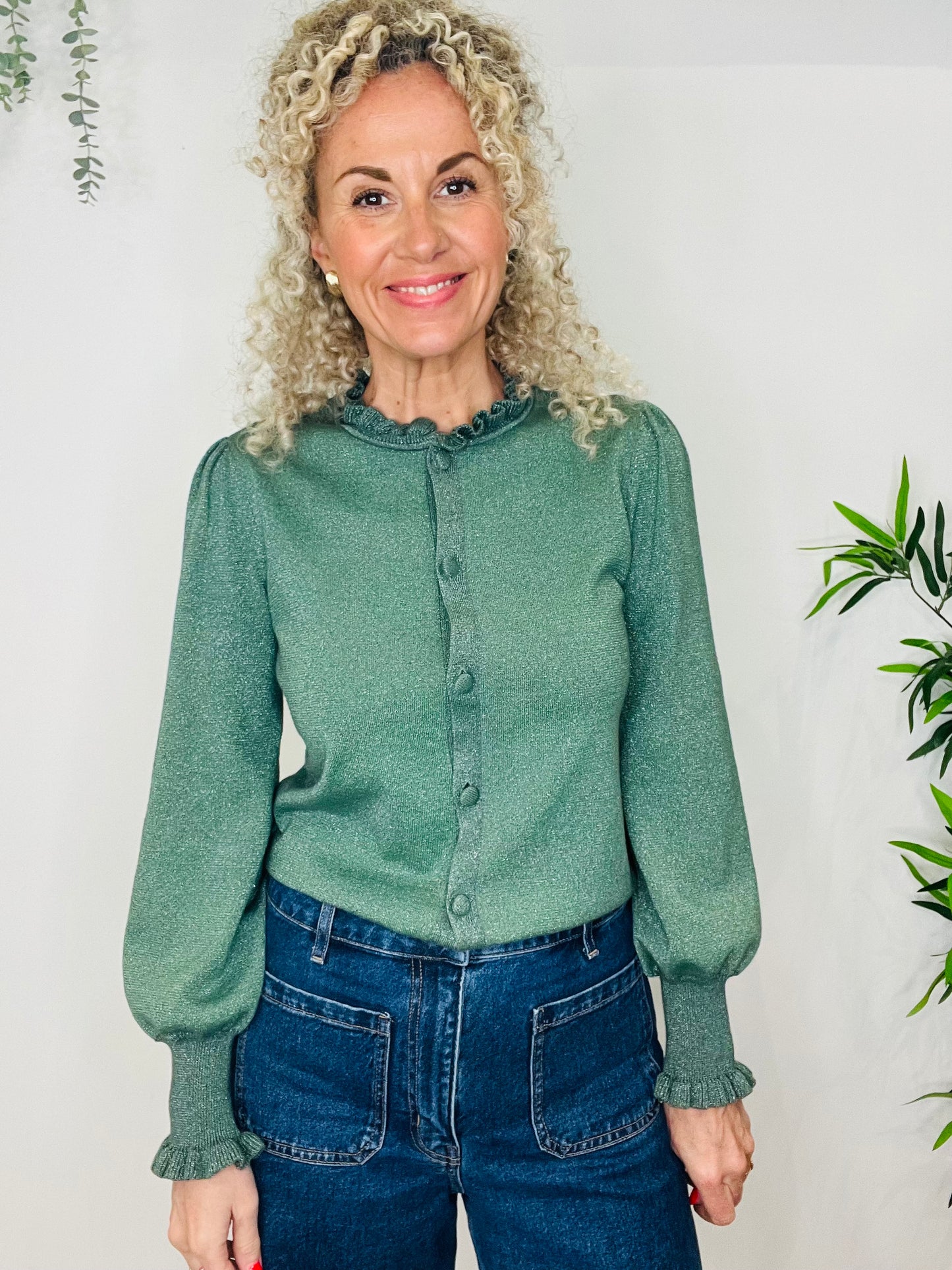 Metallic Cardigan - Size 2