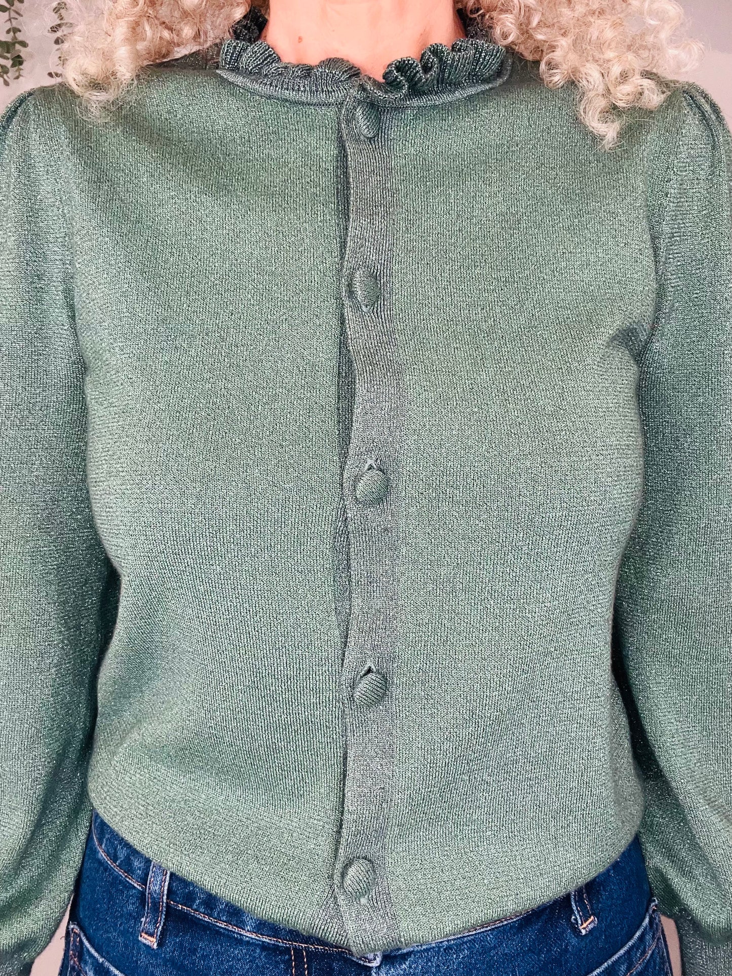 Metallic Cardigan - Size 2