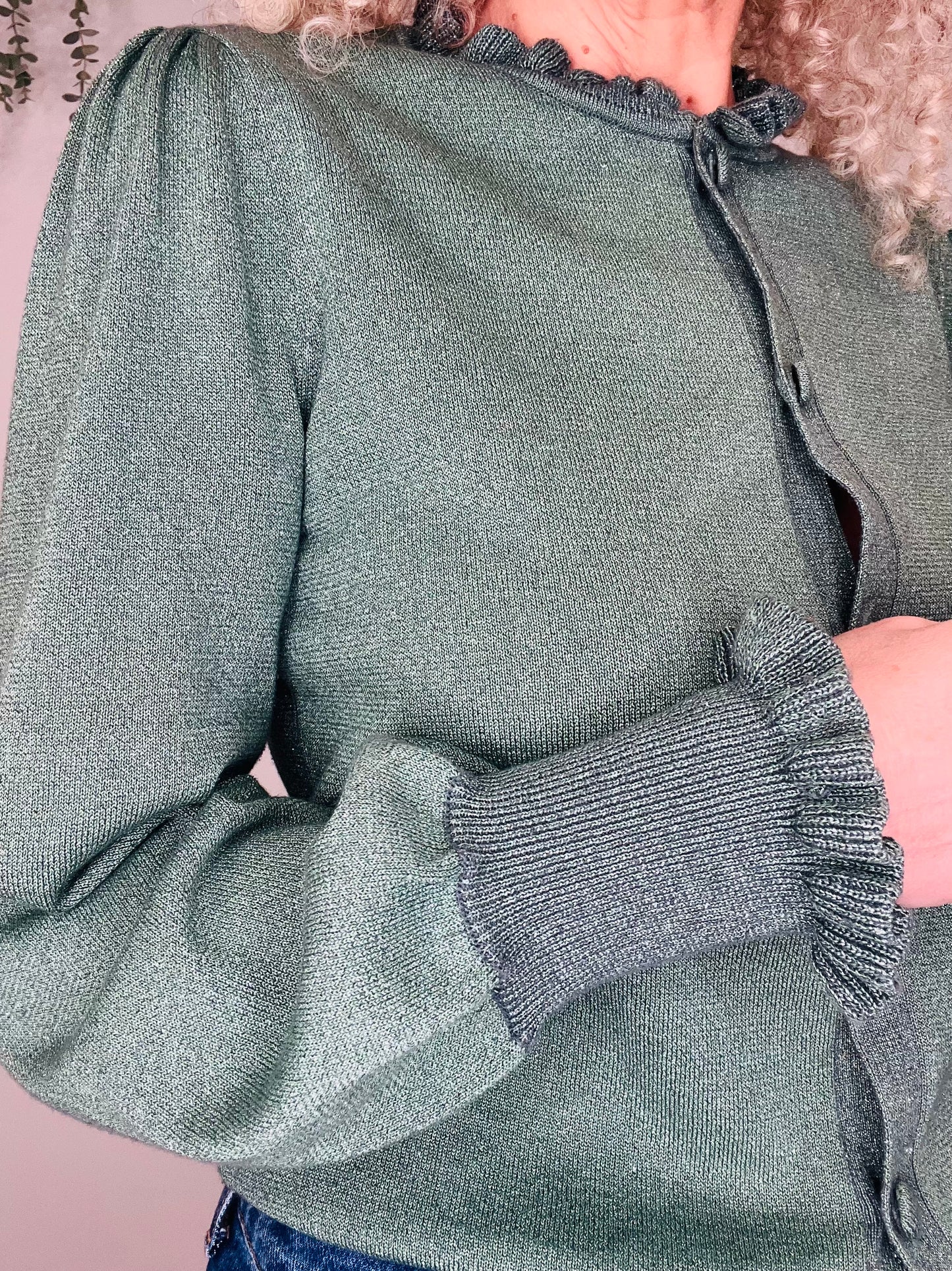 Metallic Cardigan - Size 2