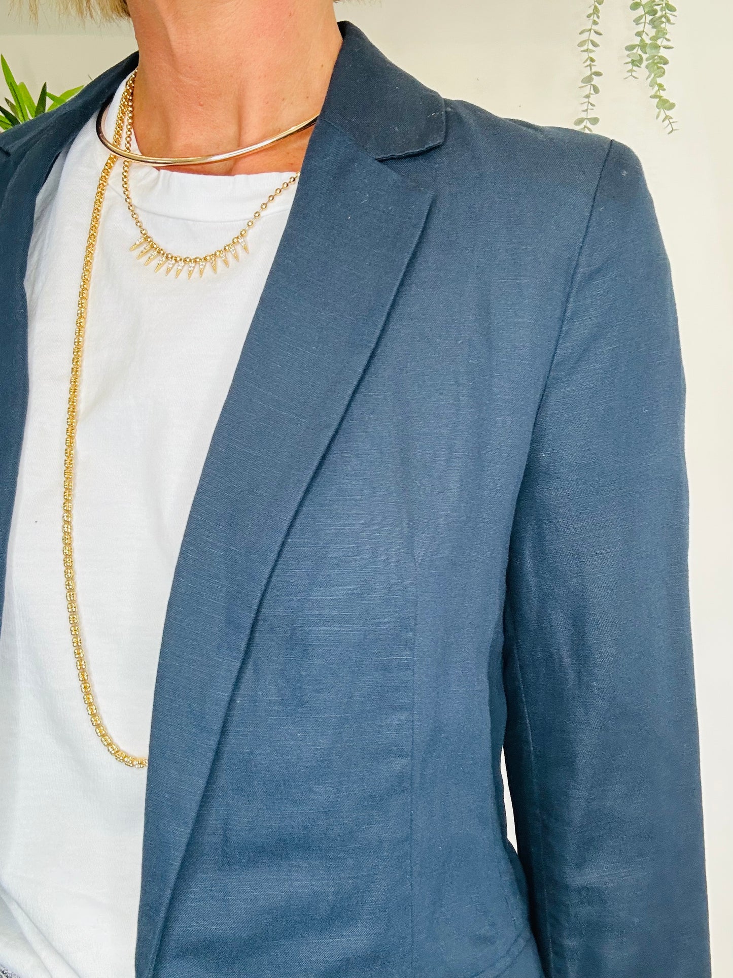Linen Blazer - Size 8