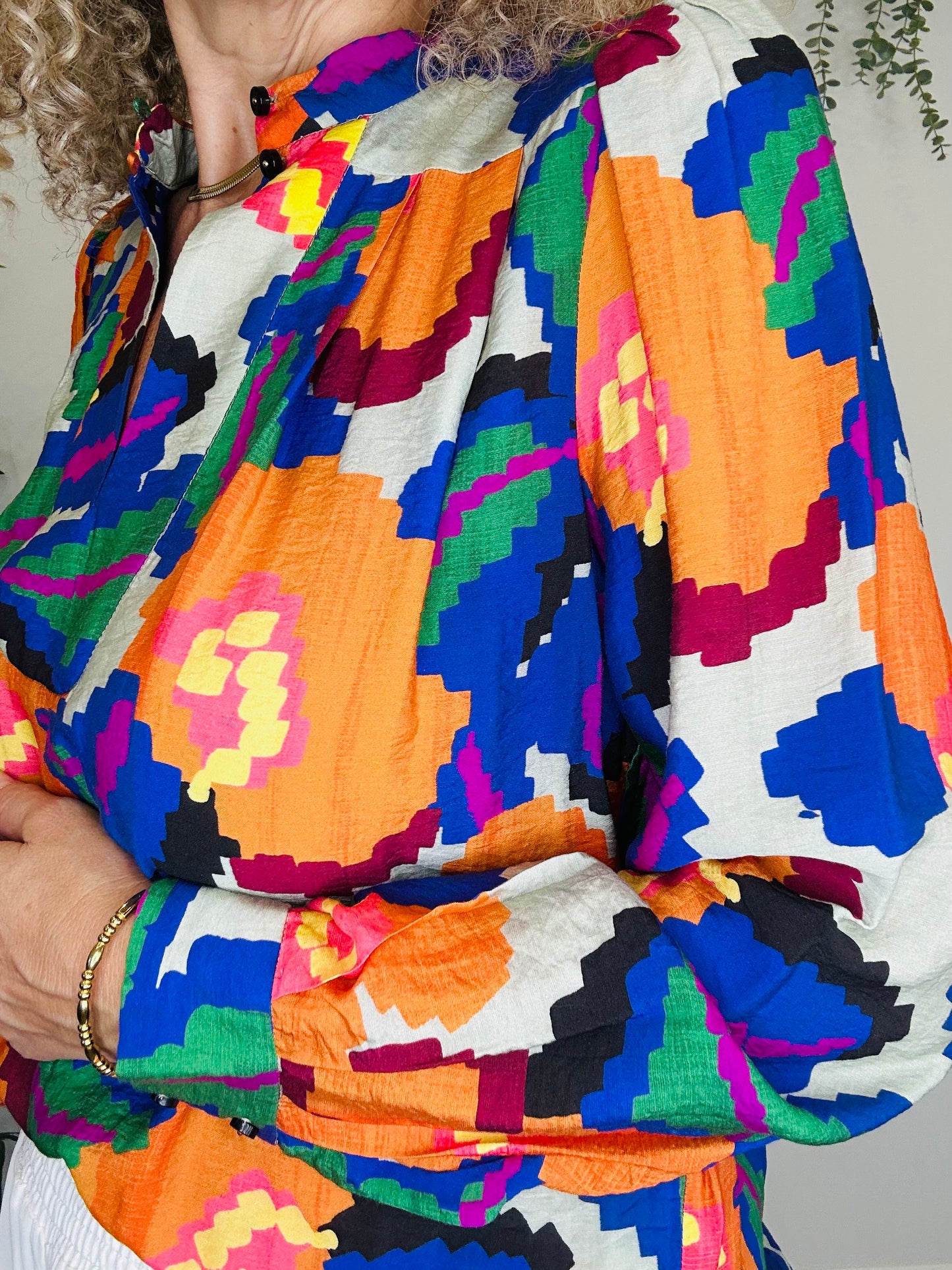 Patterned Blouse - Size 34
