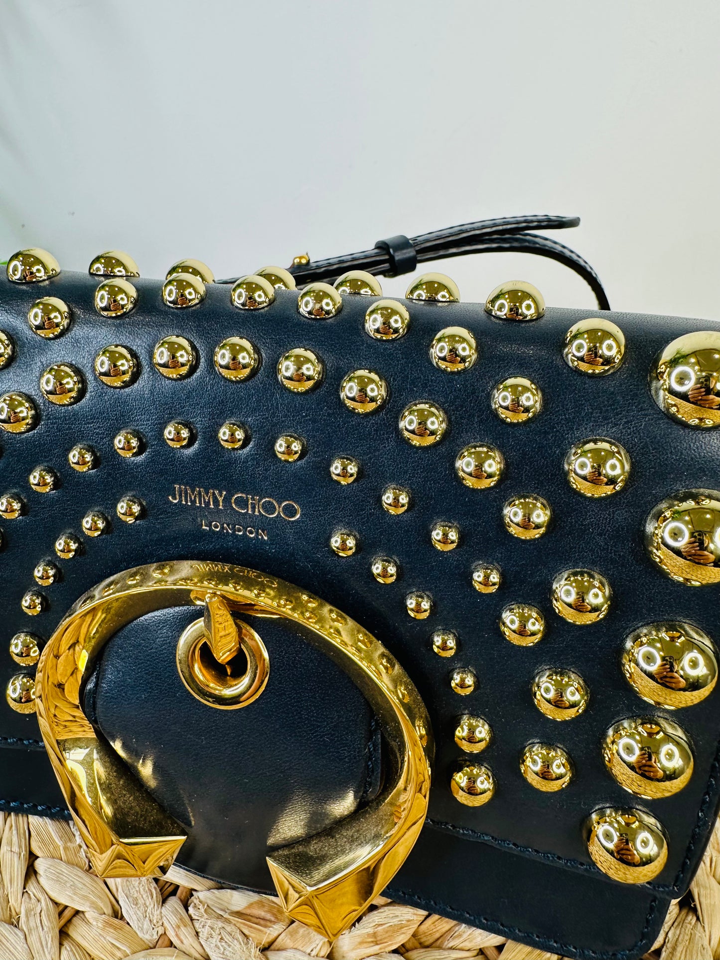 Studded Leather Crossbody Bag