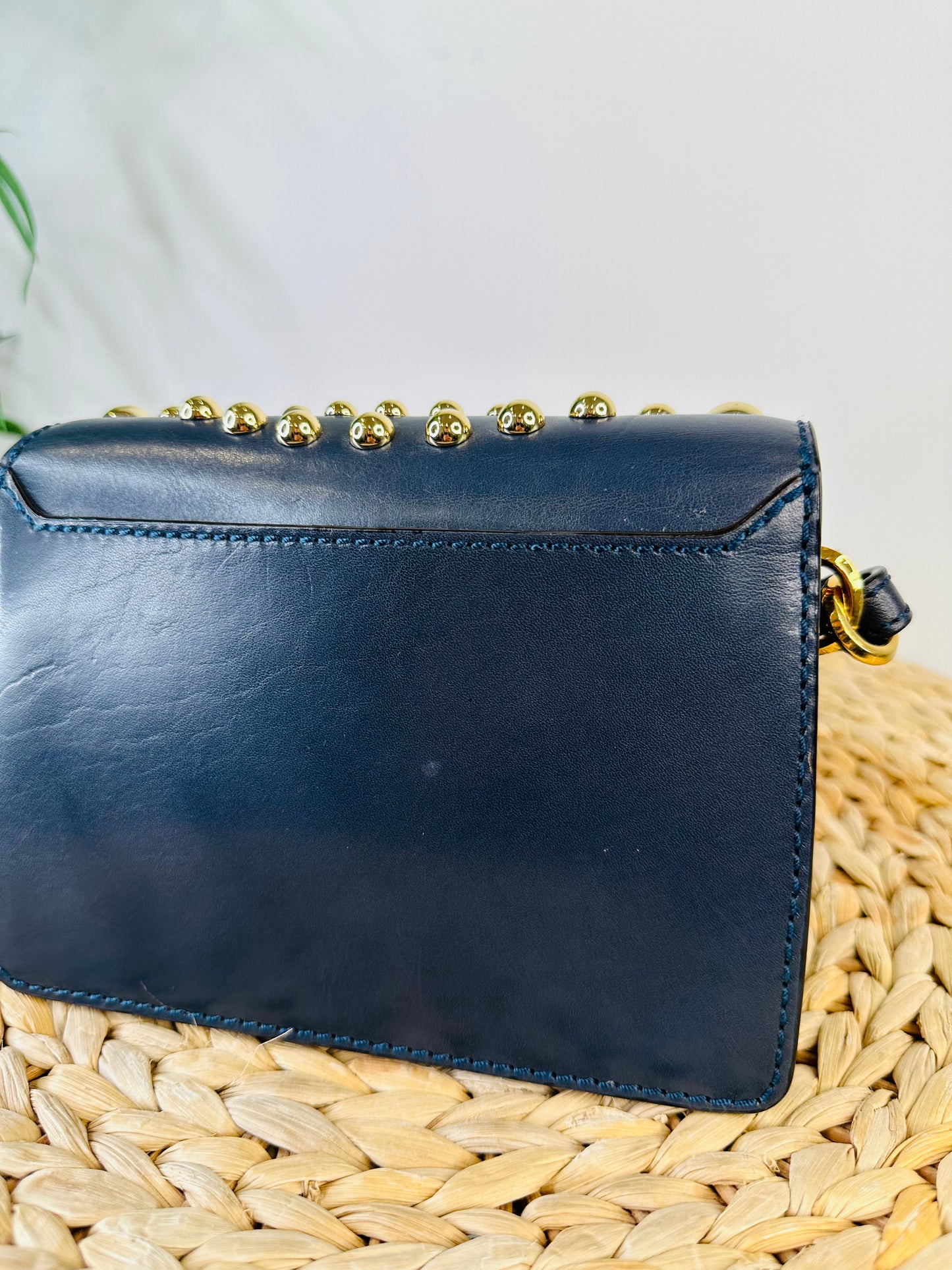 Studded Leather Crossbody Bag