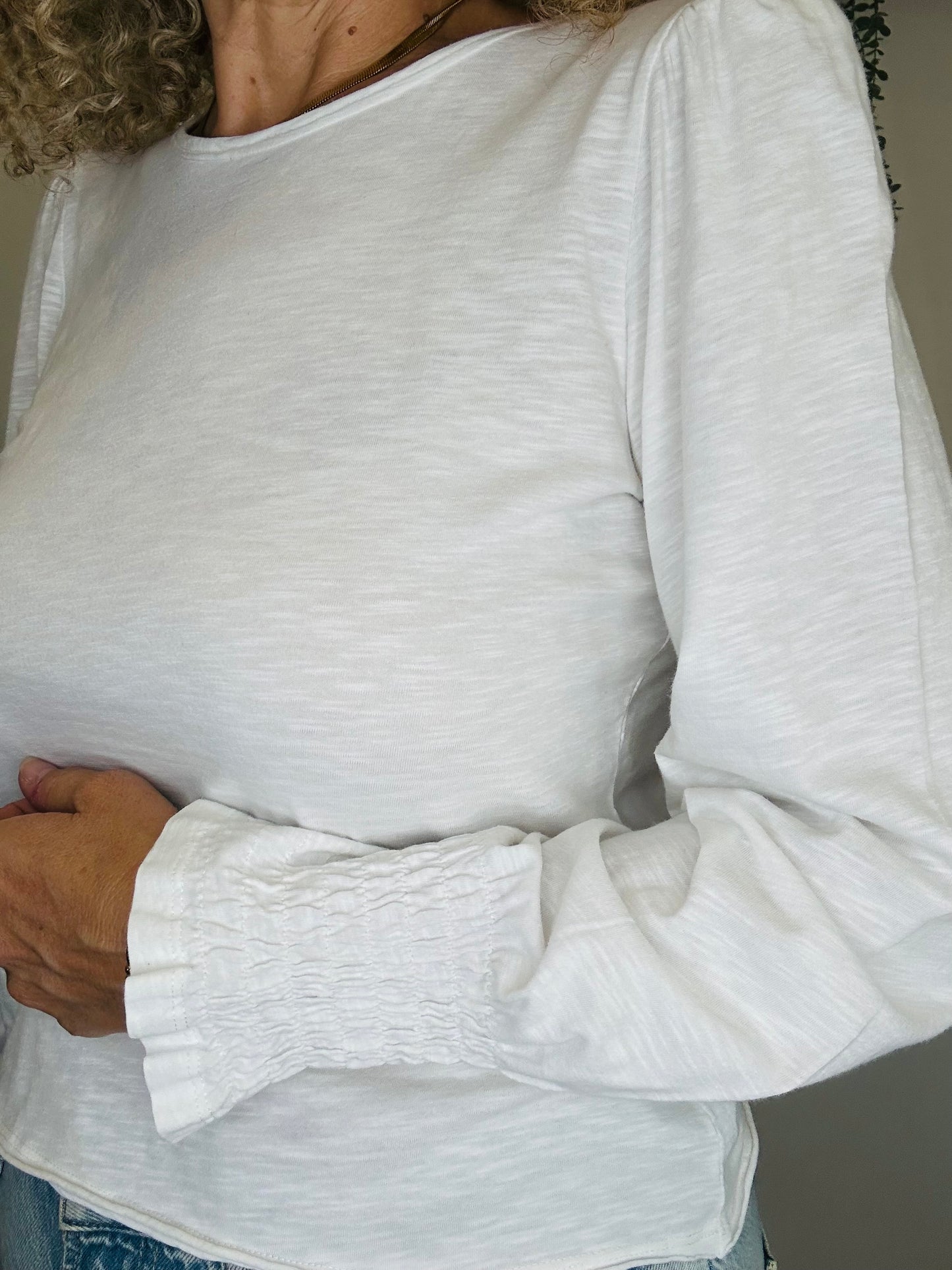 Puff Shoulder Top - Size 8