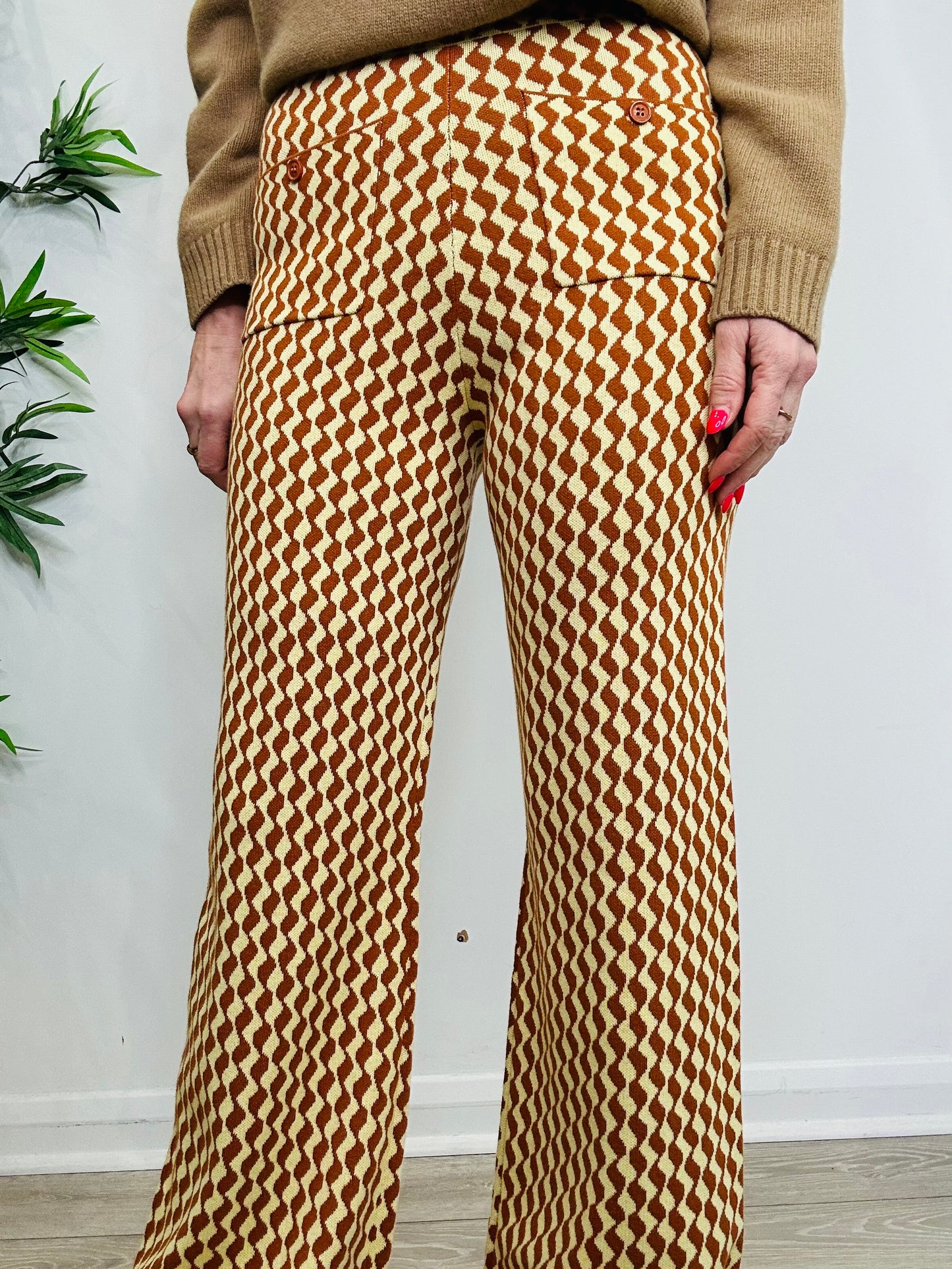 Wide Leg Trousers - Size M