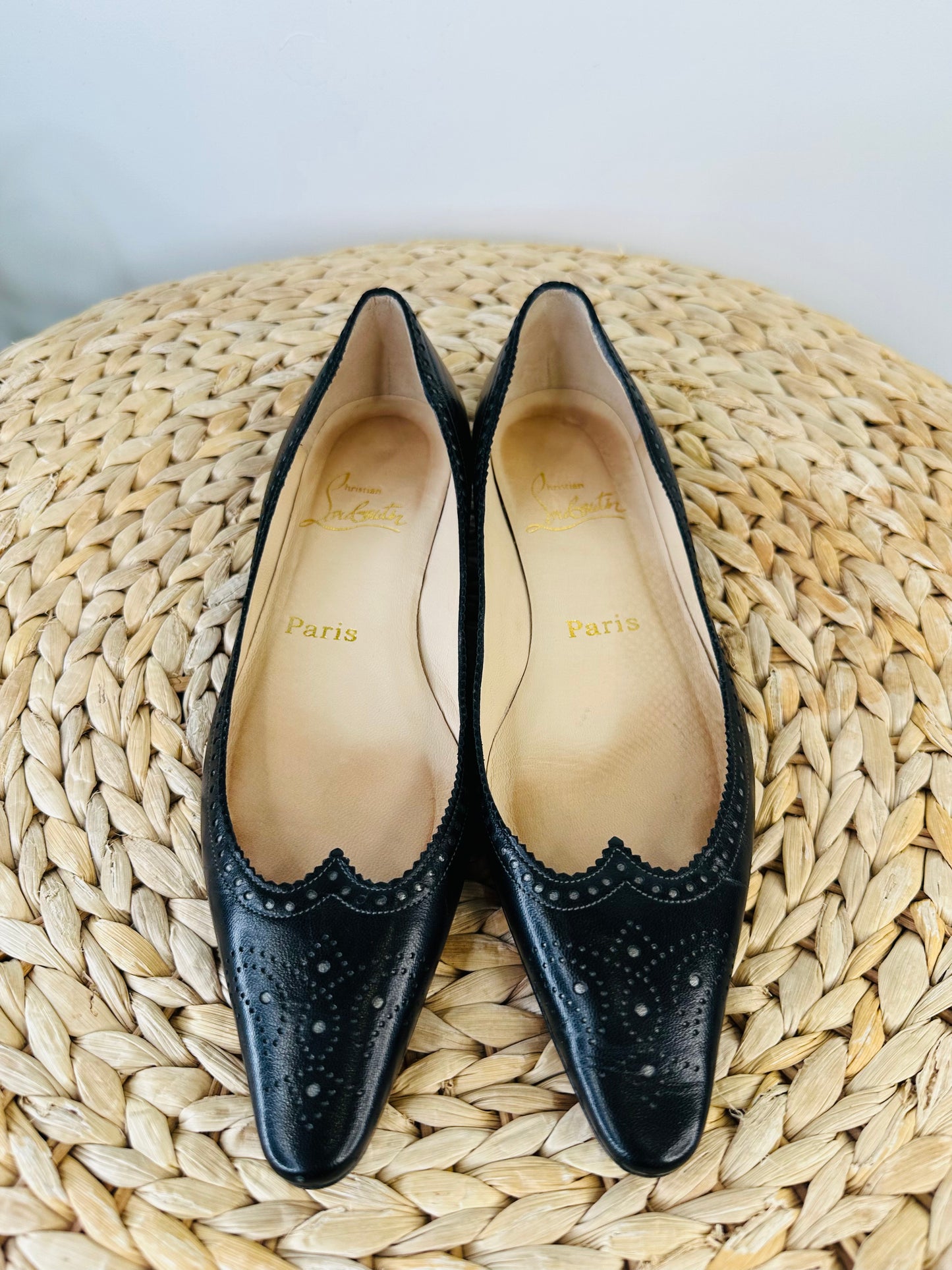 Leather Ballet Flats - Size 36.5