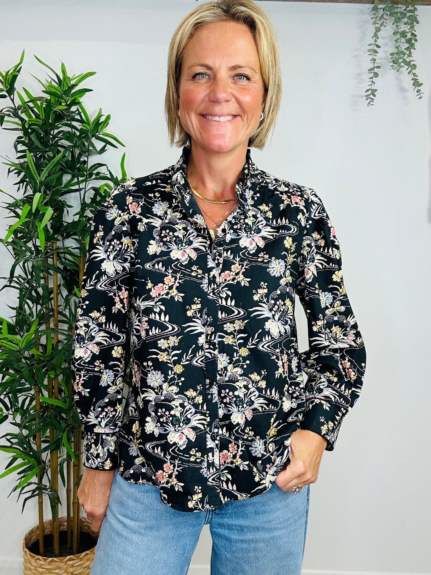 Floral Cotton Shirt - Size 3