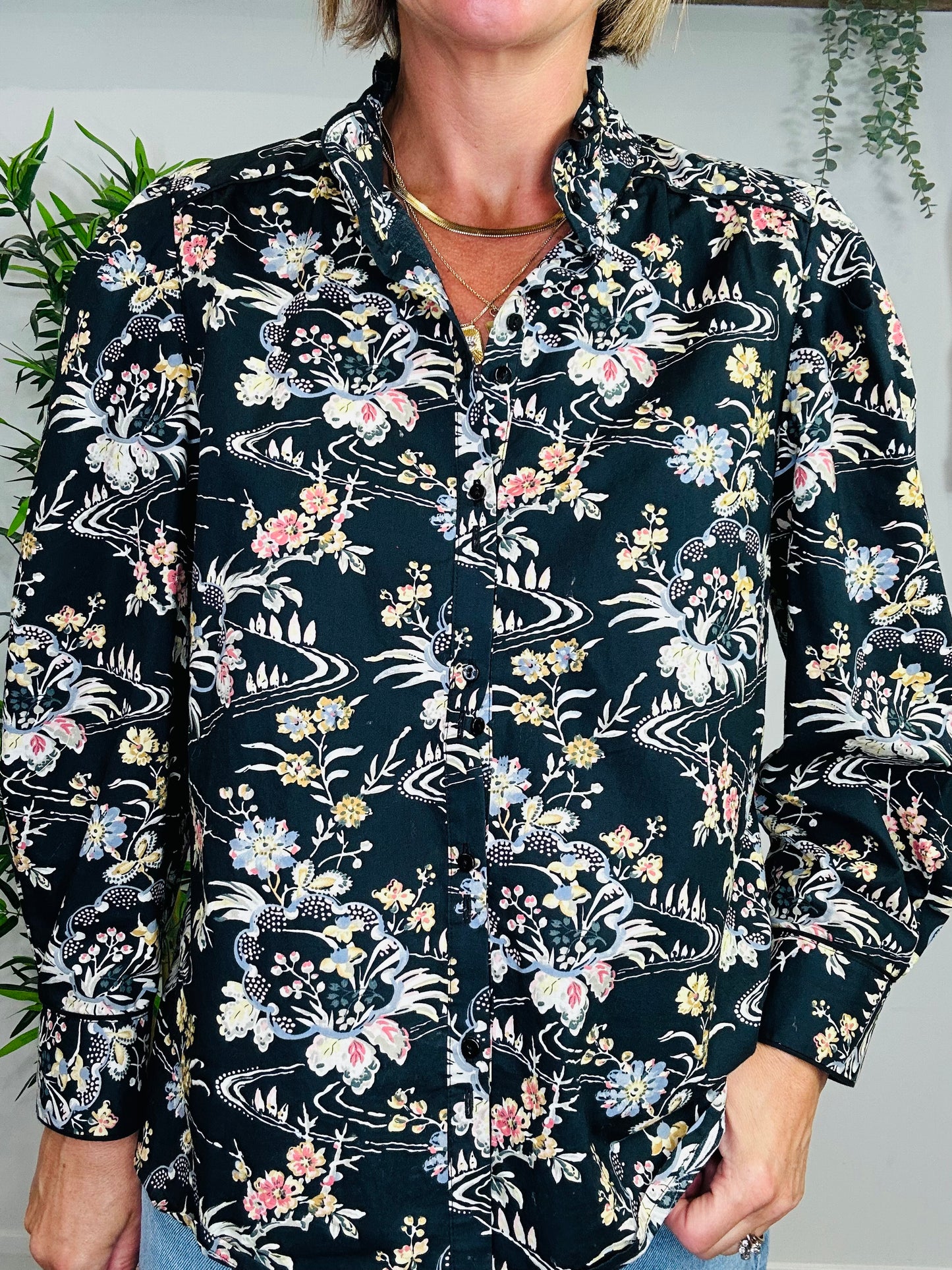 Floral Cotton Shirt - Size 3