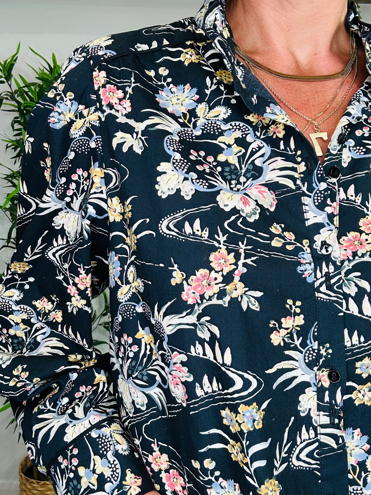 Floral Cotton Shirt - Size 3