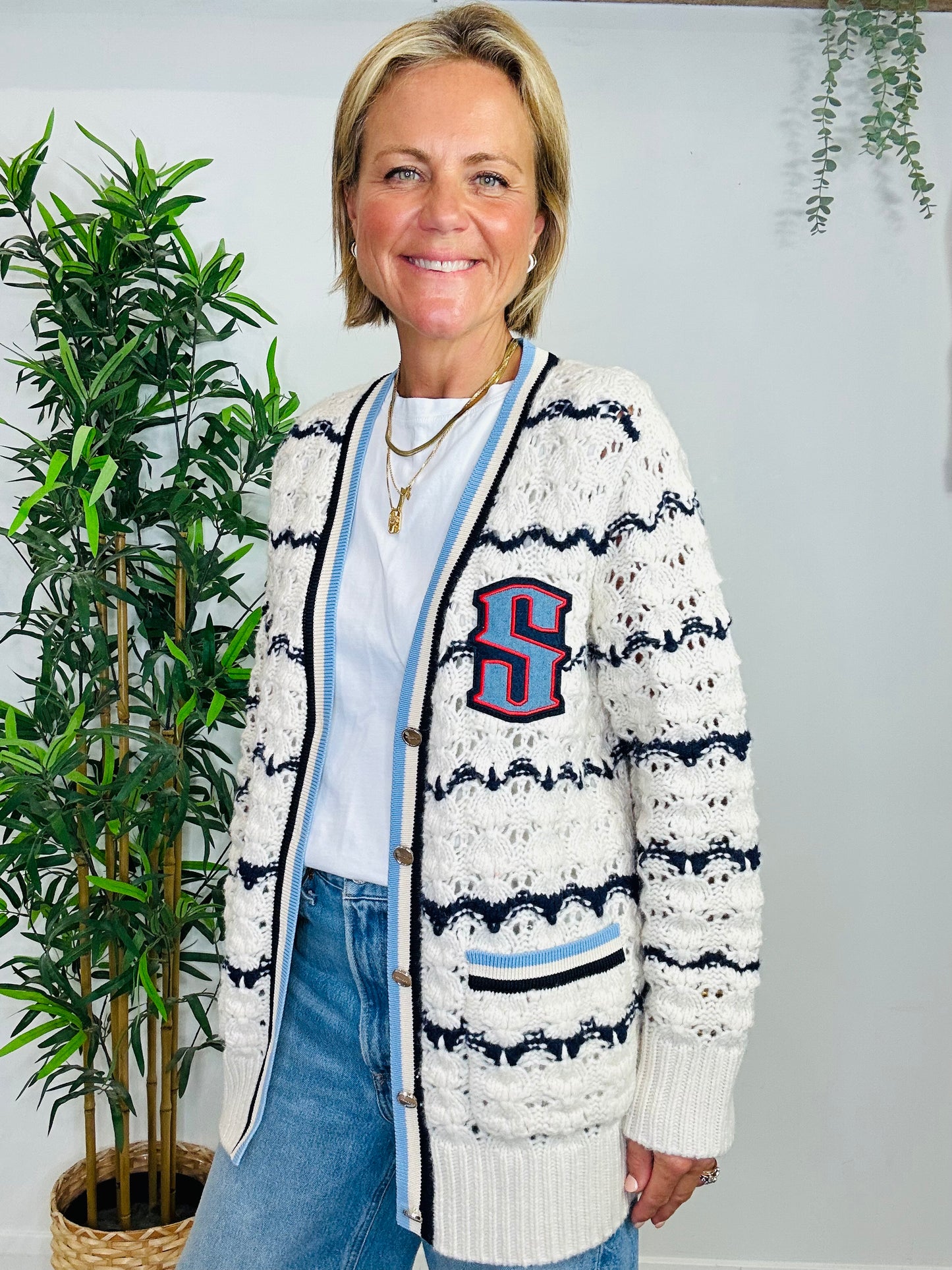 Chunky Knit Cardigan - Size M