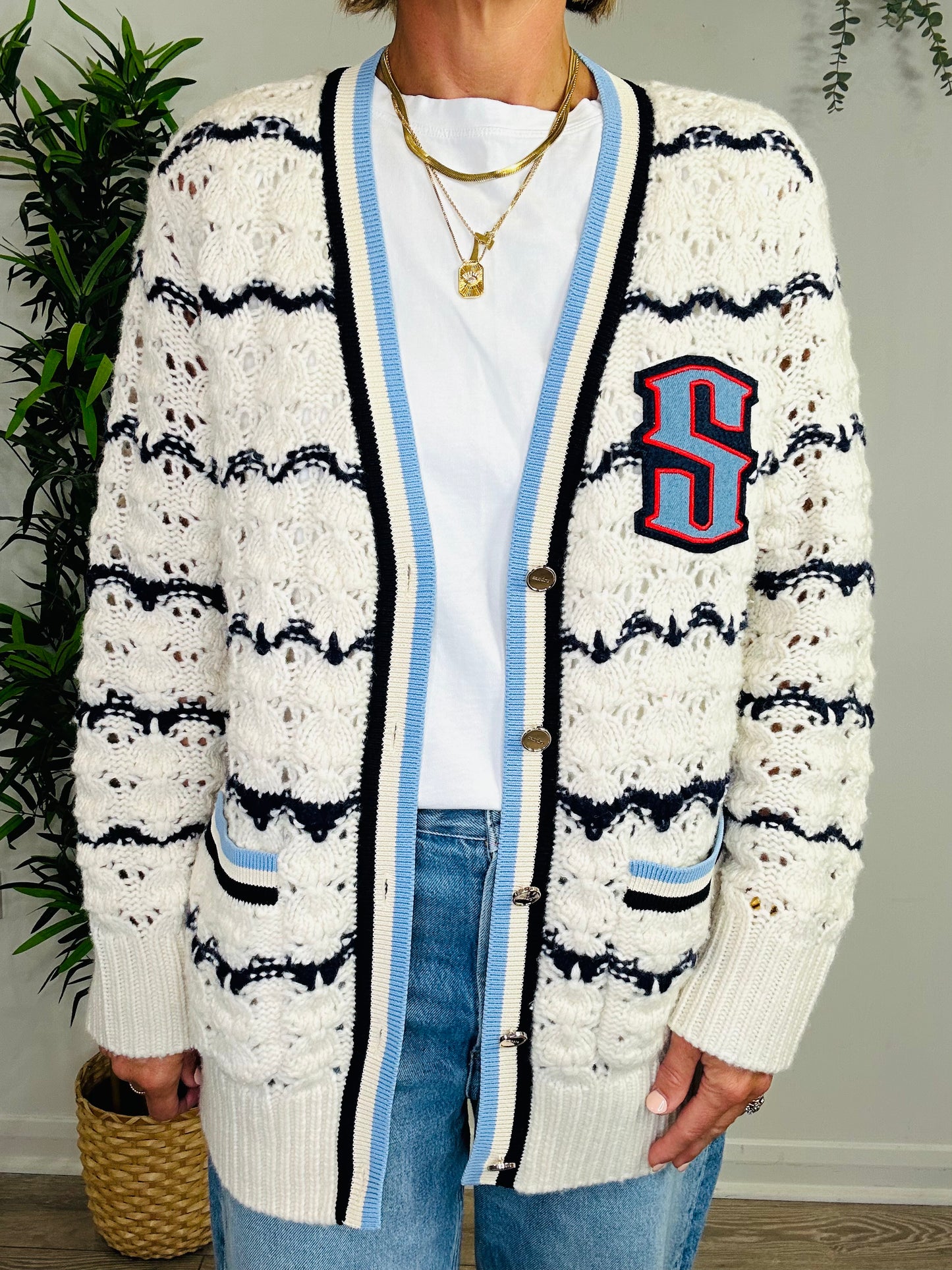 Chunky Knit Cardigan - Size M