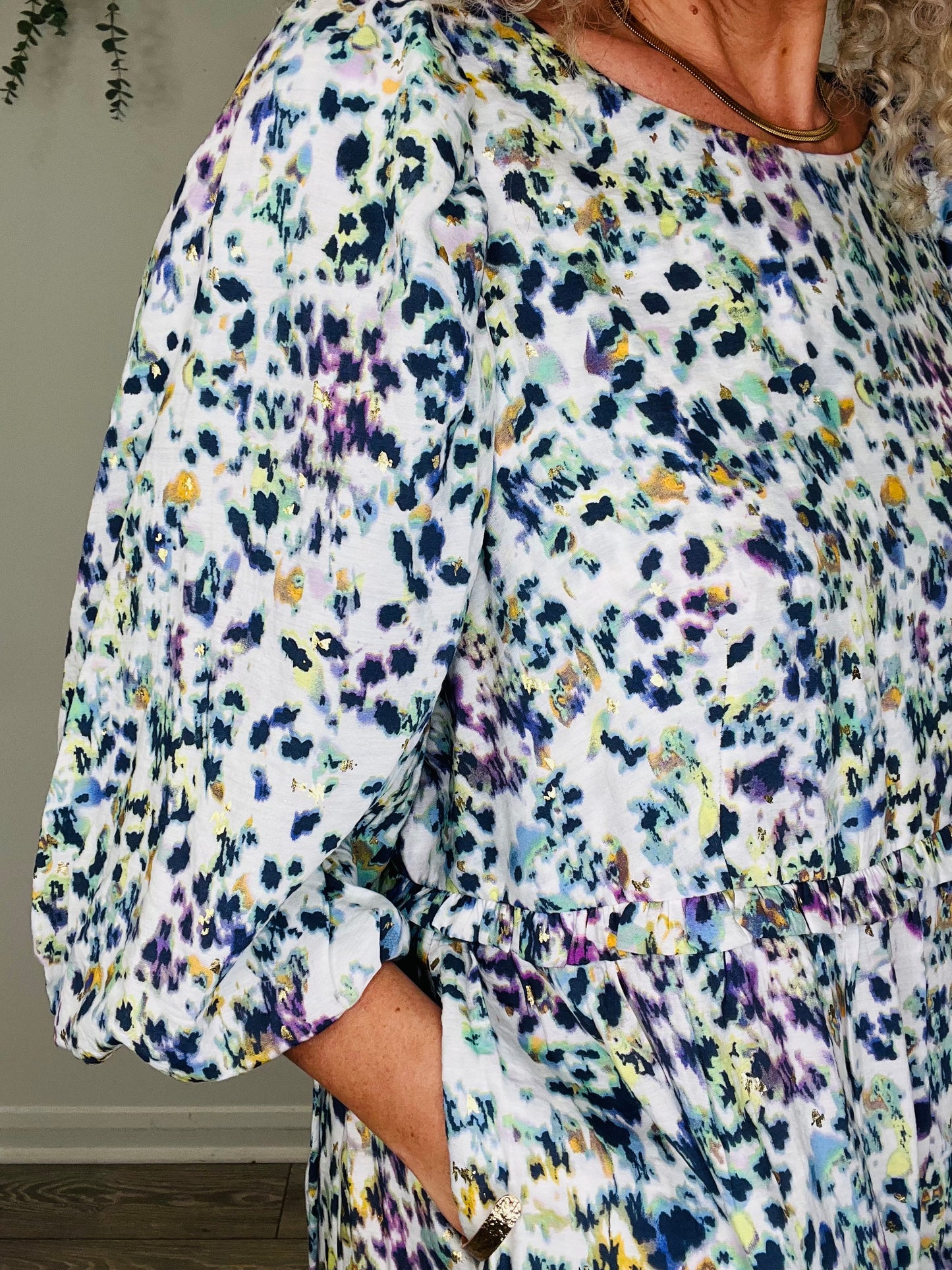 Patterned Dress - Size 38