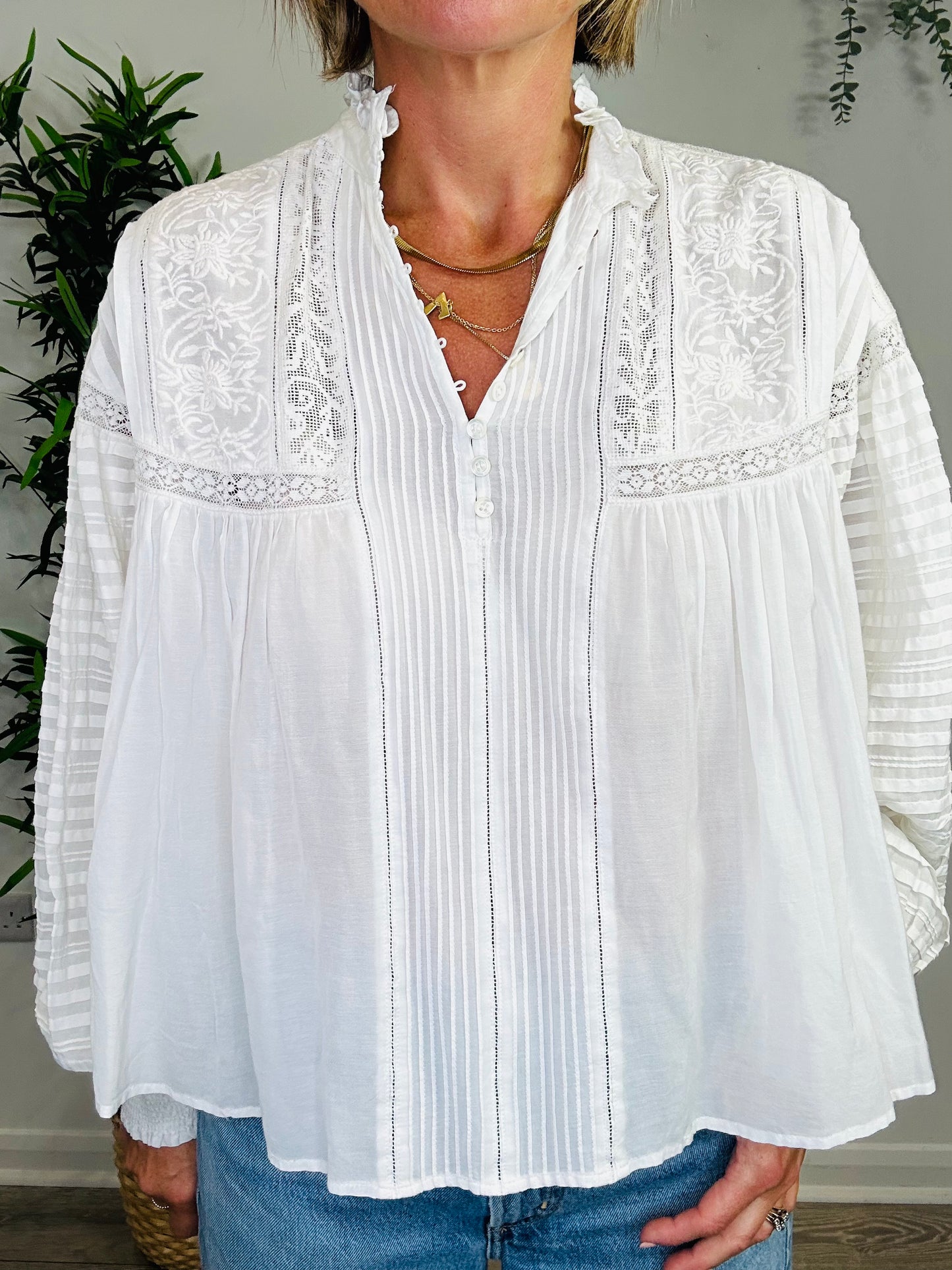 Embroidered Blouse - Size 34