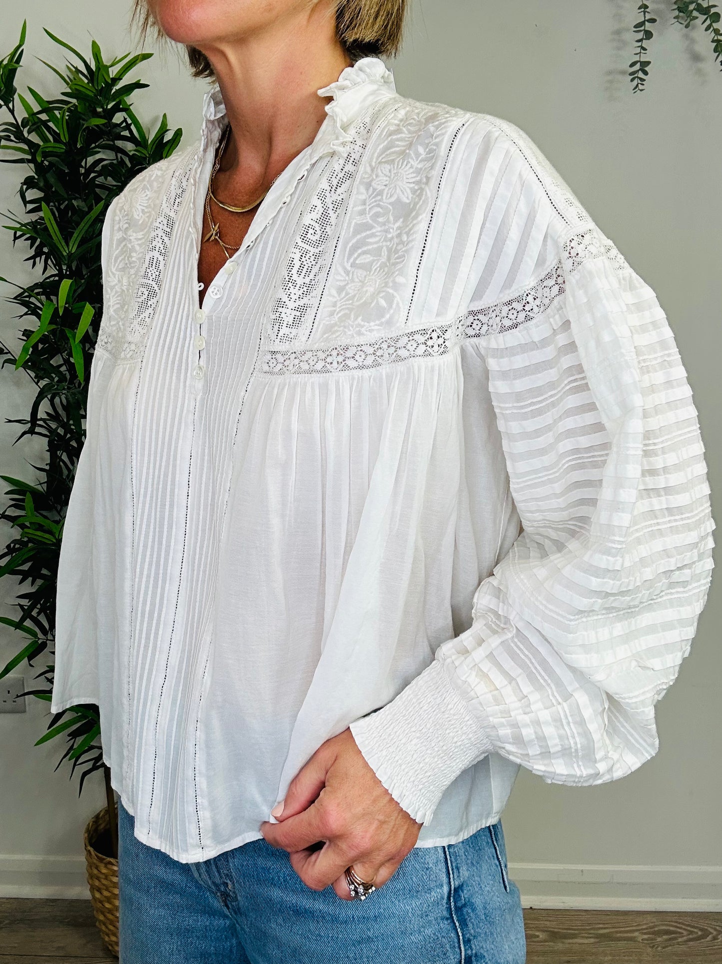 Embroidered Blouse - Size 34