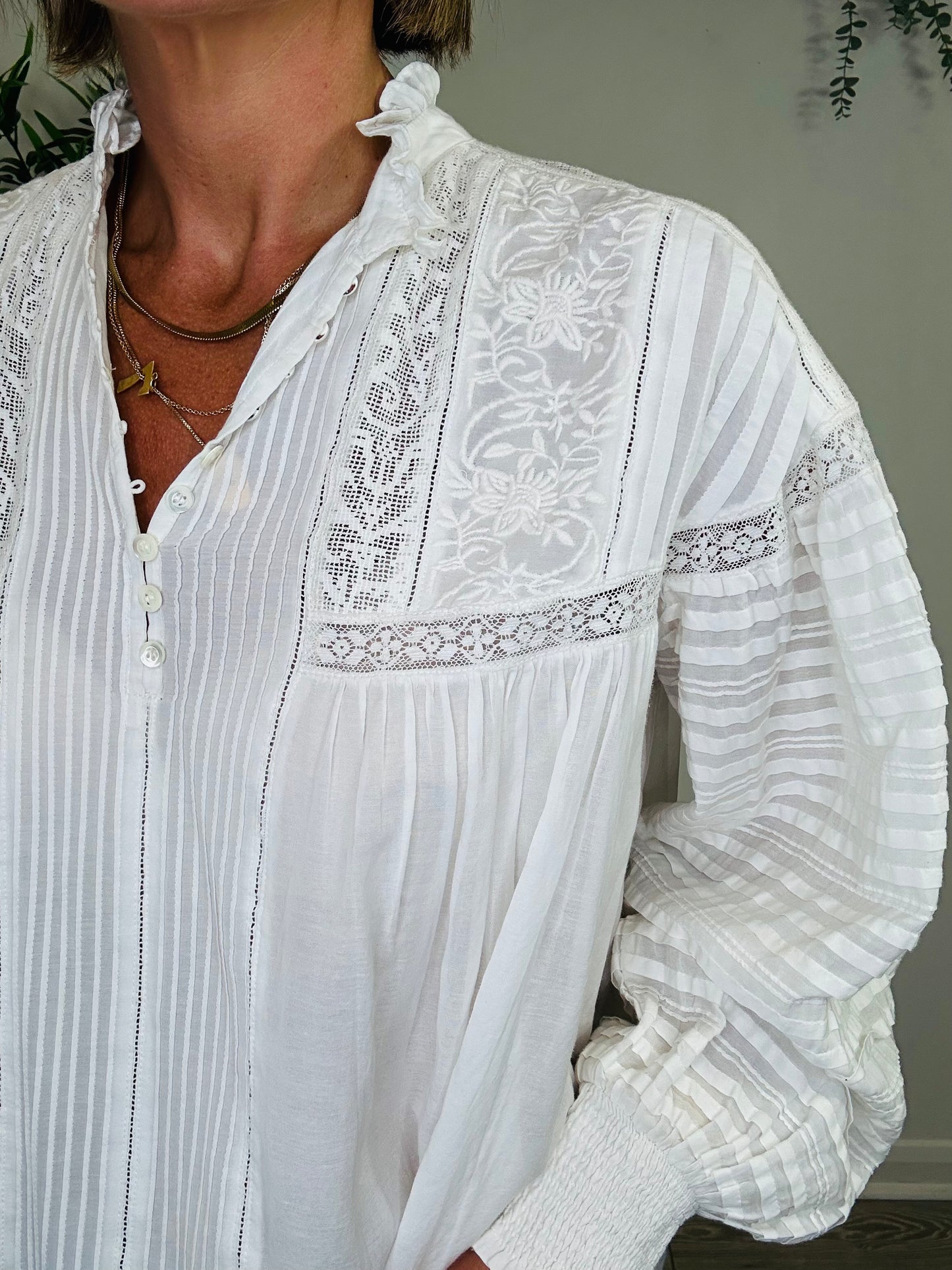 Embroidered Blouse - Size 34