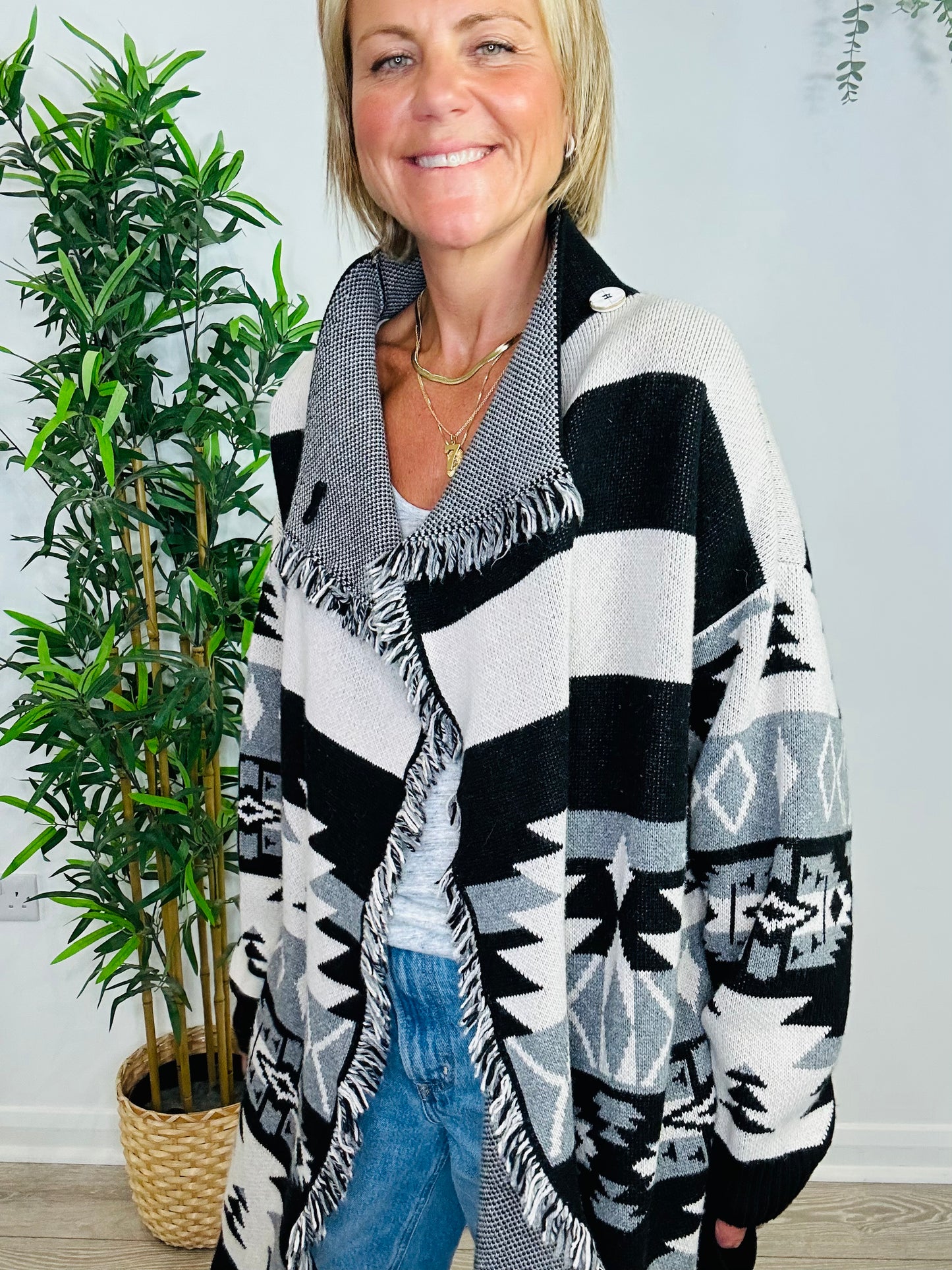 Fringed Cardigan - Size XS