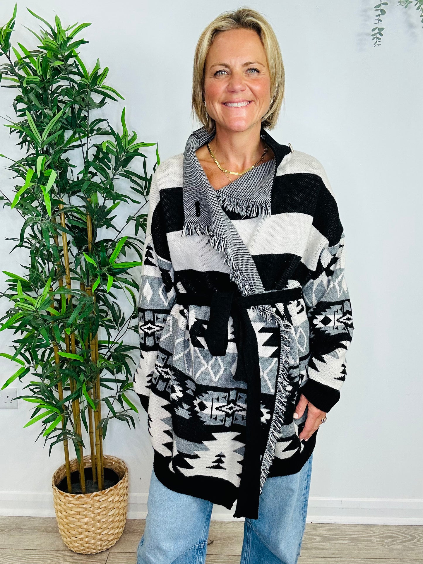 Fringed Cardigan - Size XS