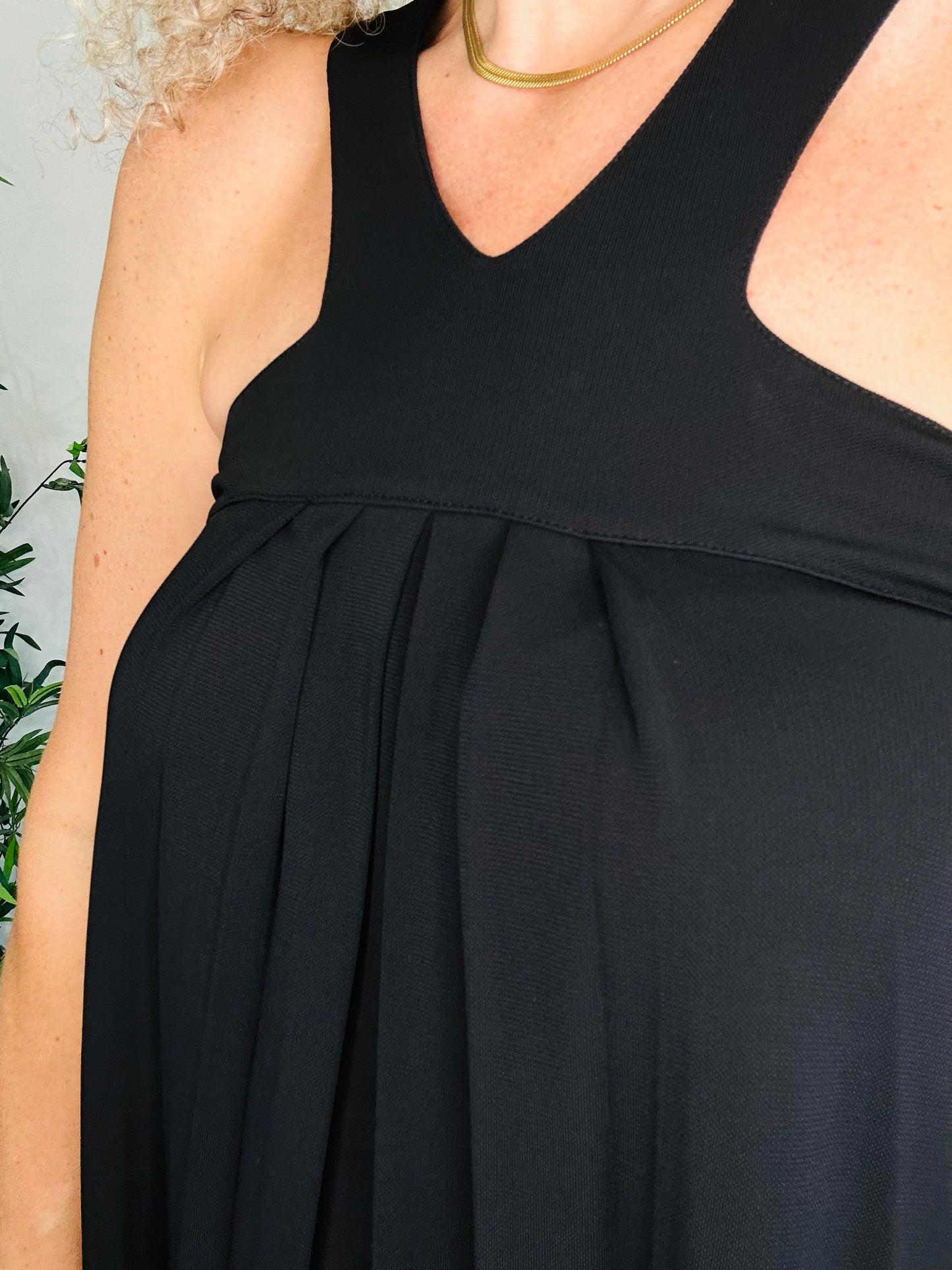 Racer Neck Dress - Size L