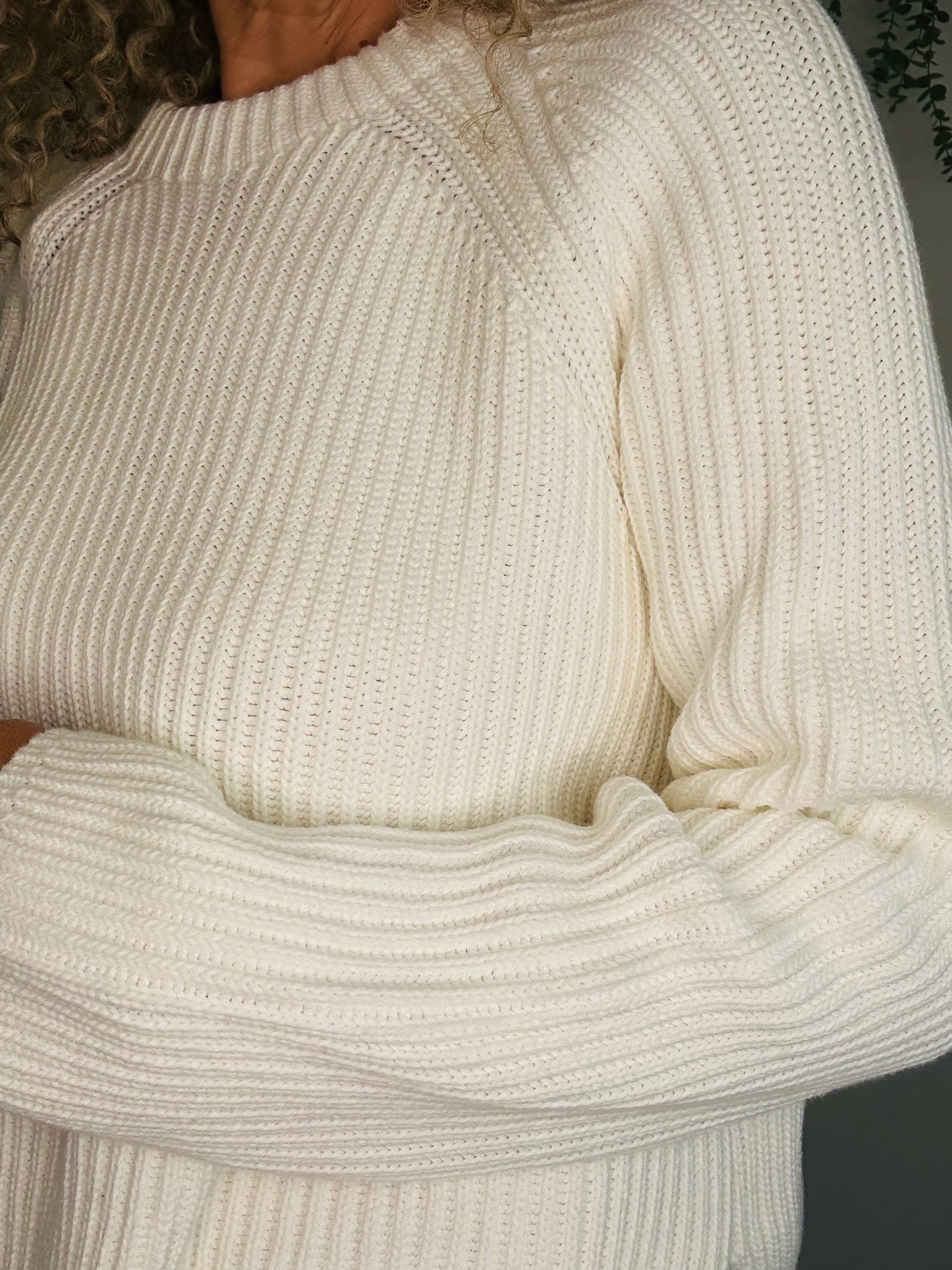 Rib Knit Jumper - Size S
