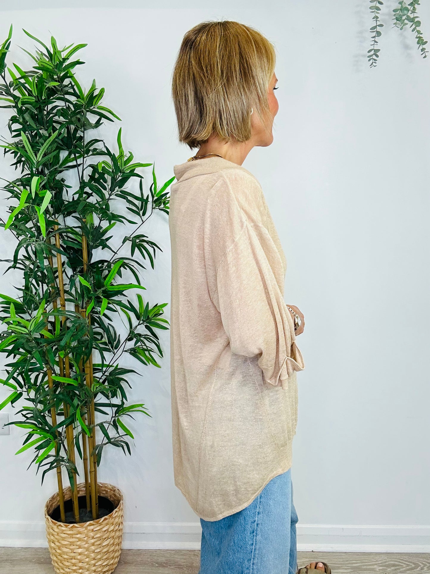 Linen Cardigan - Size L