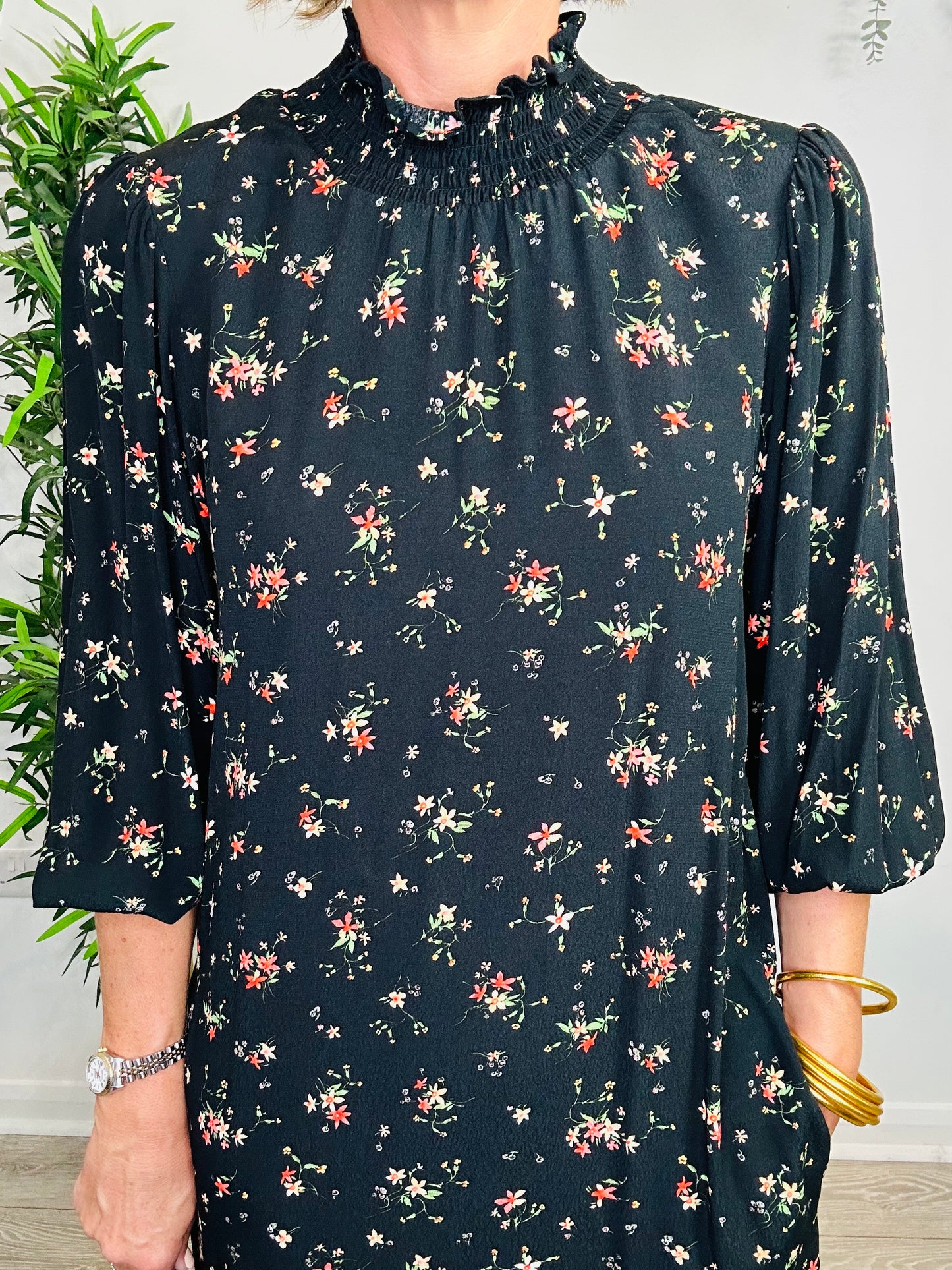 Floral Midi Dress - Size 1