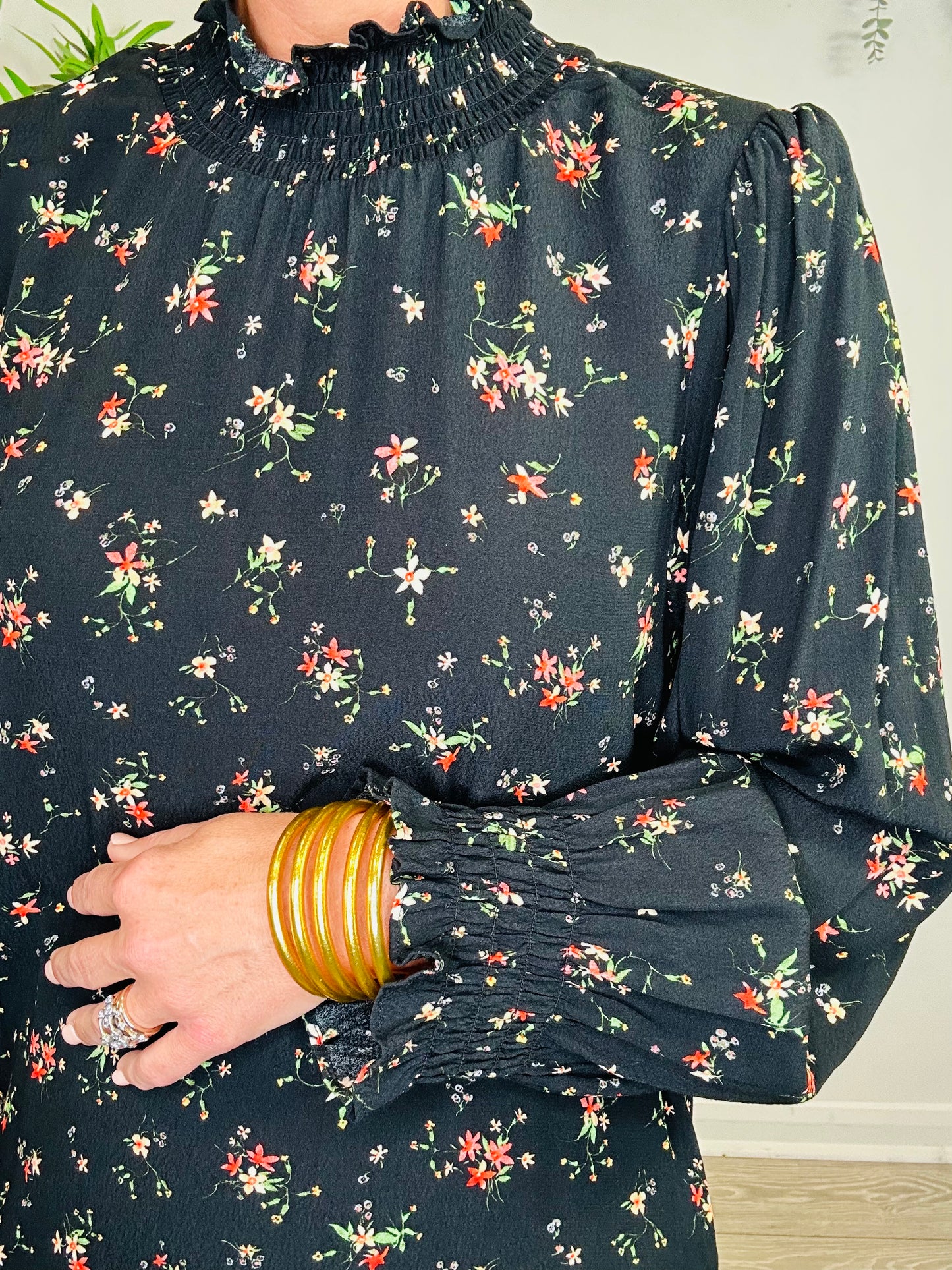 Floral Midi Dress - Size 1