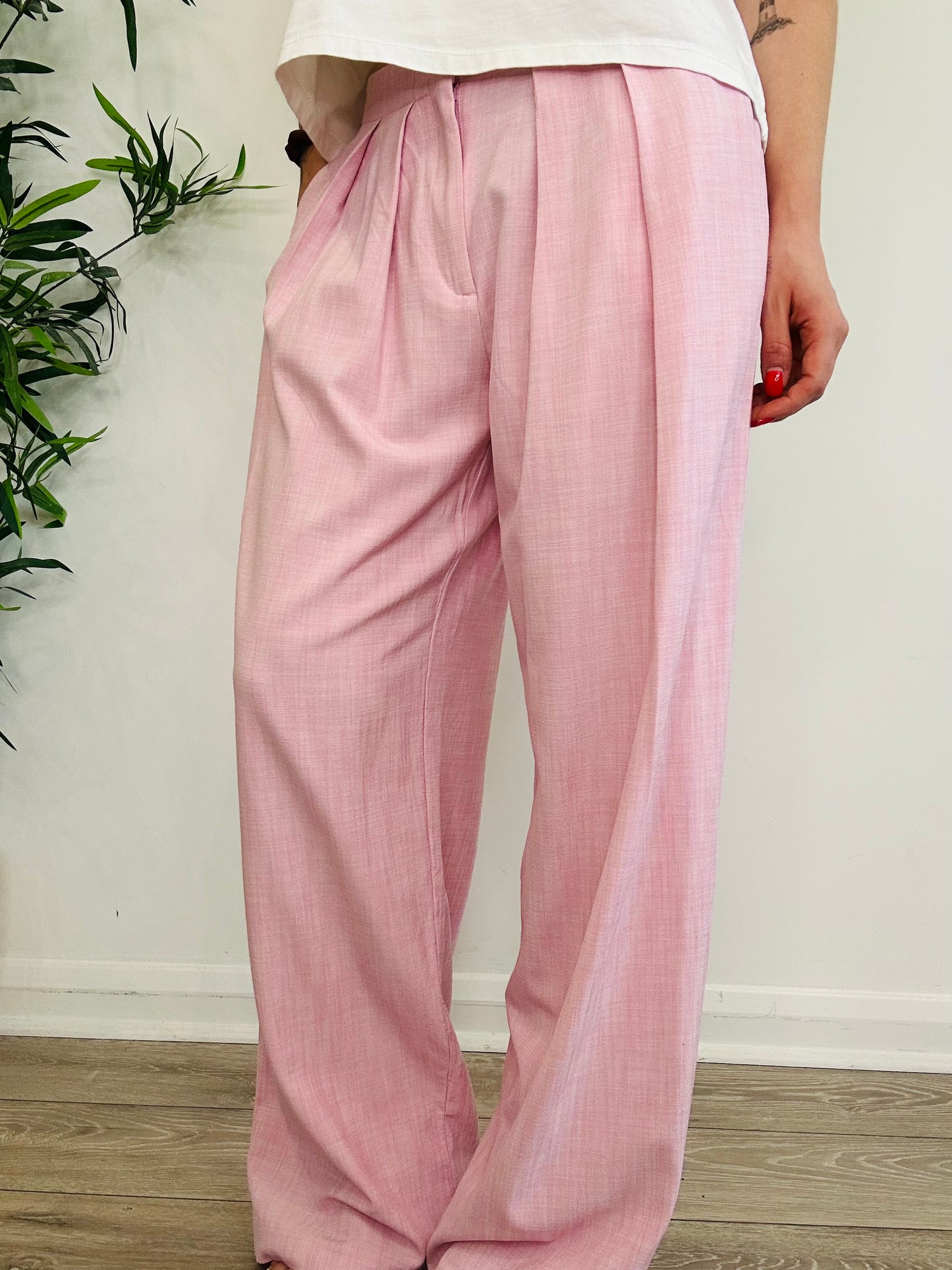 Wide Leg Trousers - Size 38