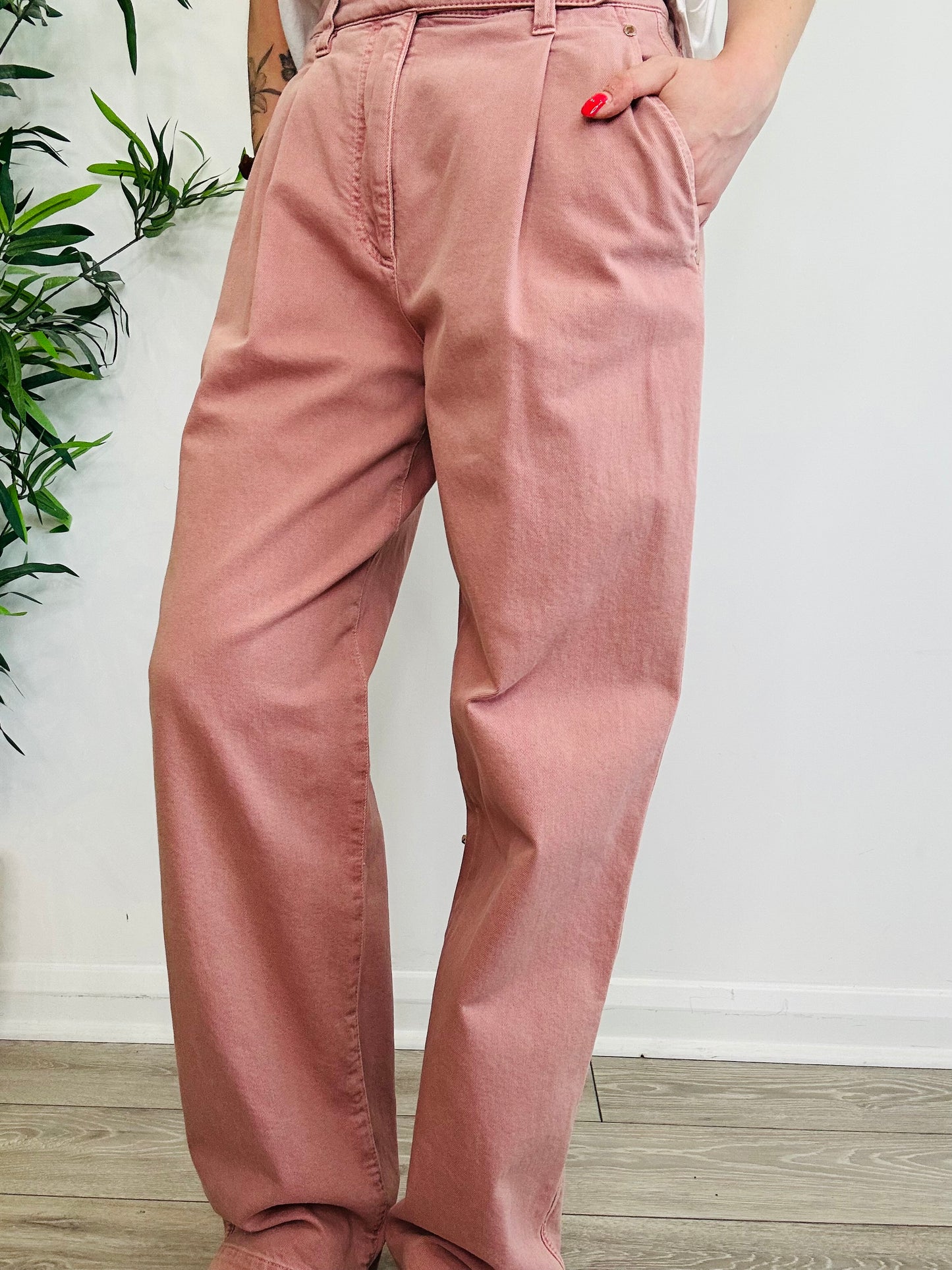 Straight Leg Trousers - Size 8