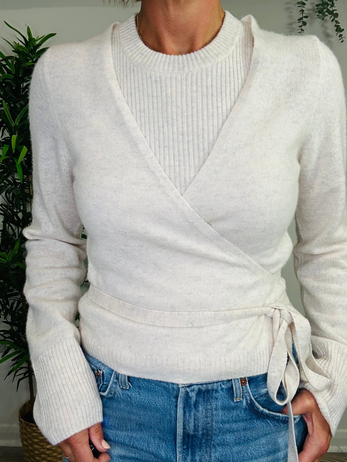 Cashmere Wrap Cardigan - Size S