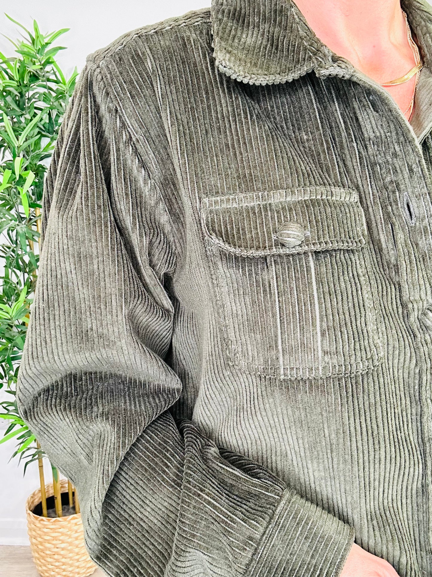 Cord Shacket - Size 10
