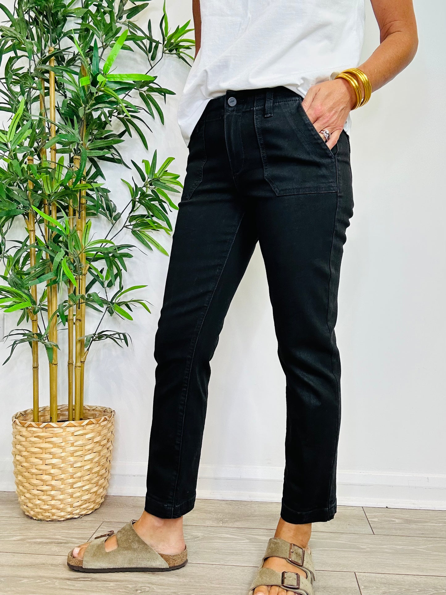 Coated Mayslie Trousers - Size 26