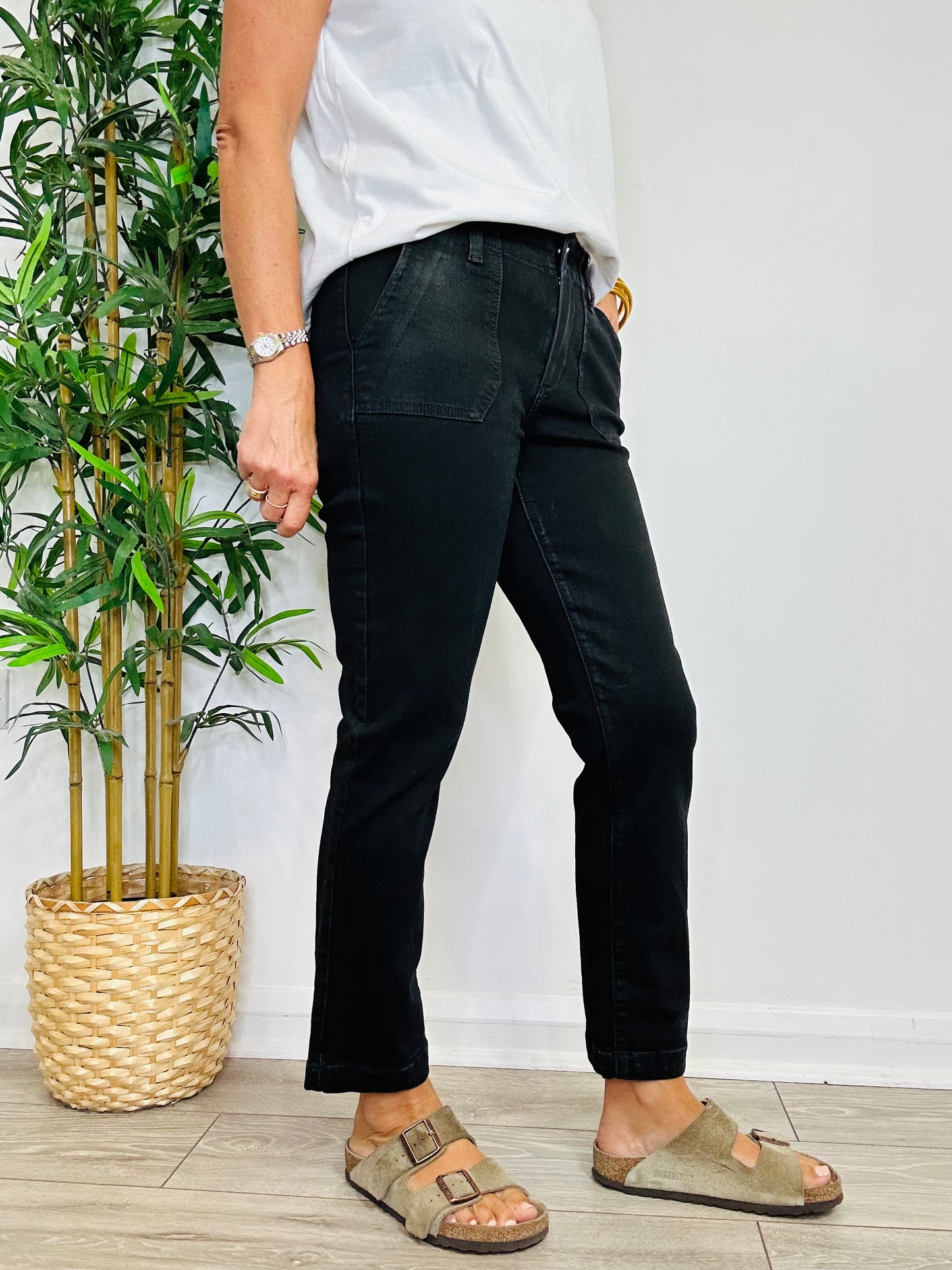 Coated Mayslie Trousers - Size 26
