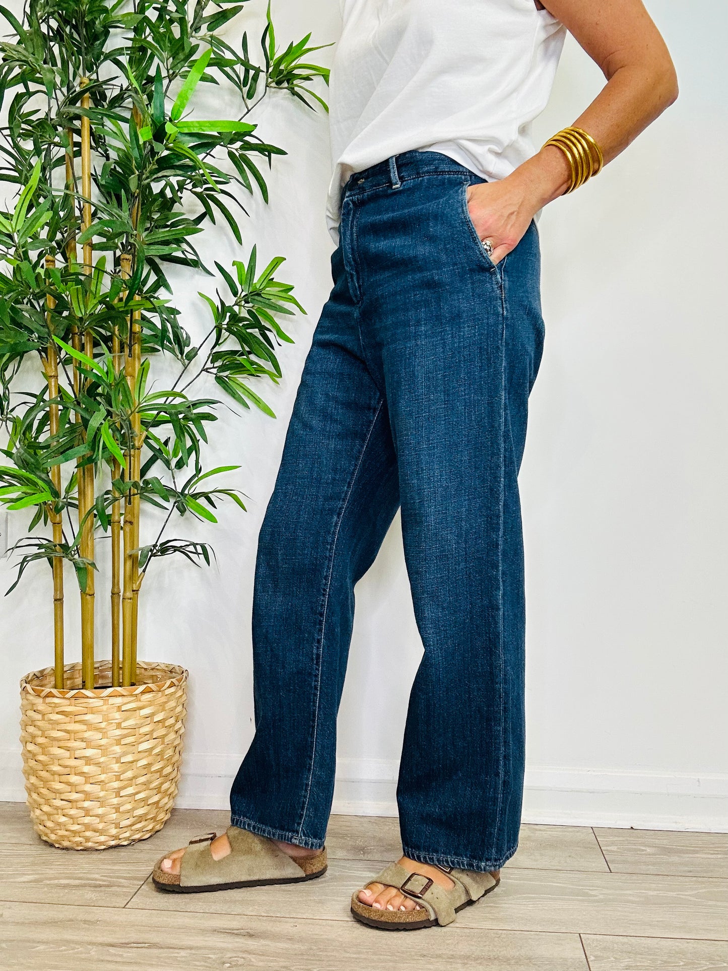 Wide Leg Jeans - Size 40