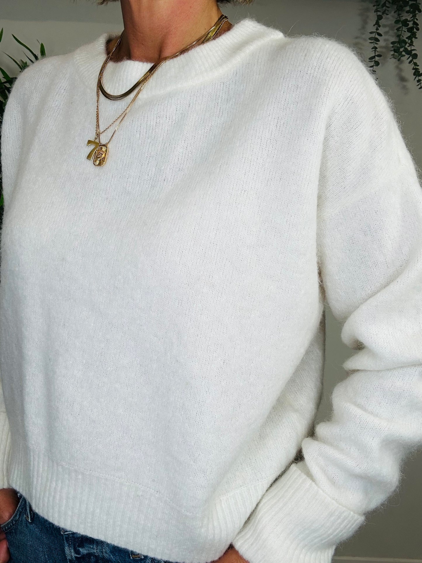 Cropped Alpaca Jumper - Size XS/S