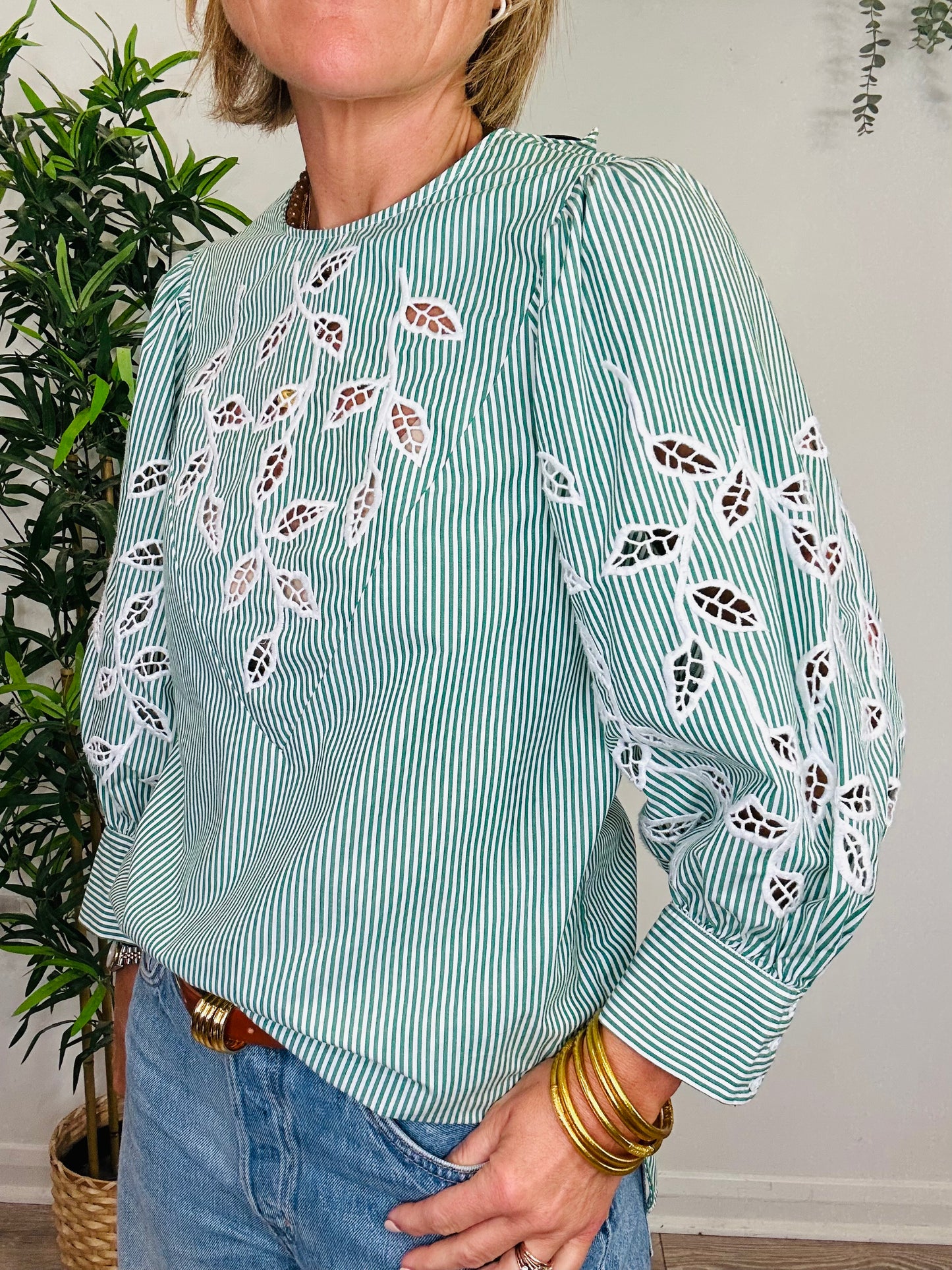 Striped Blouse - Size 0