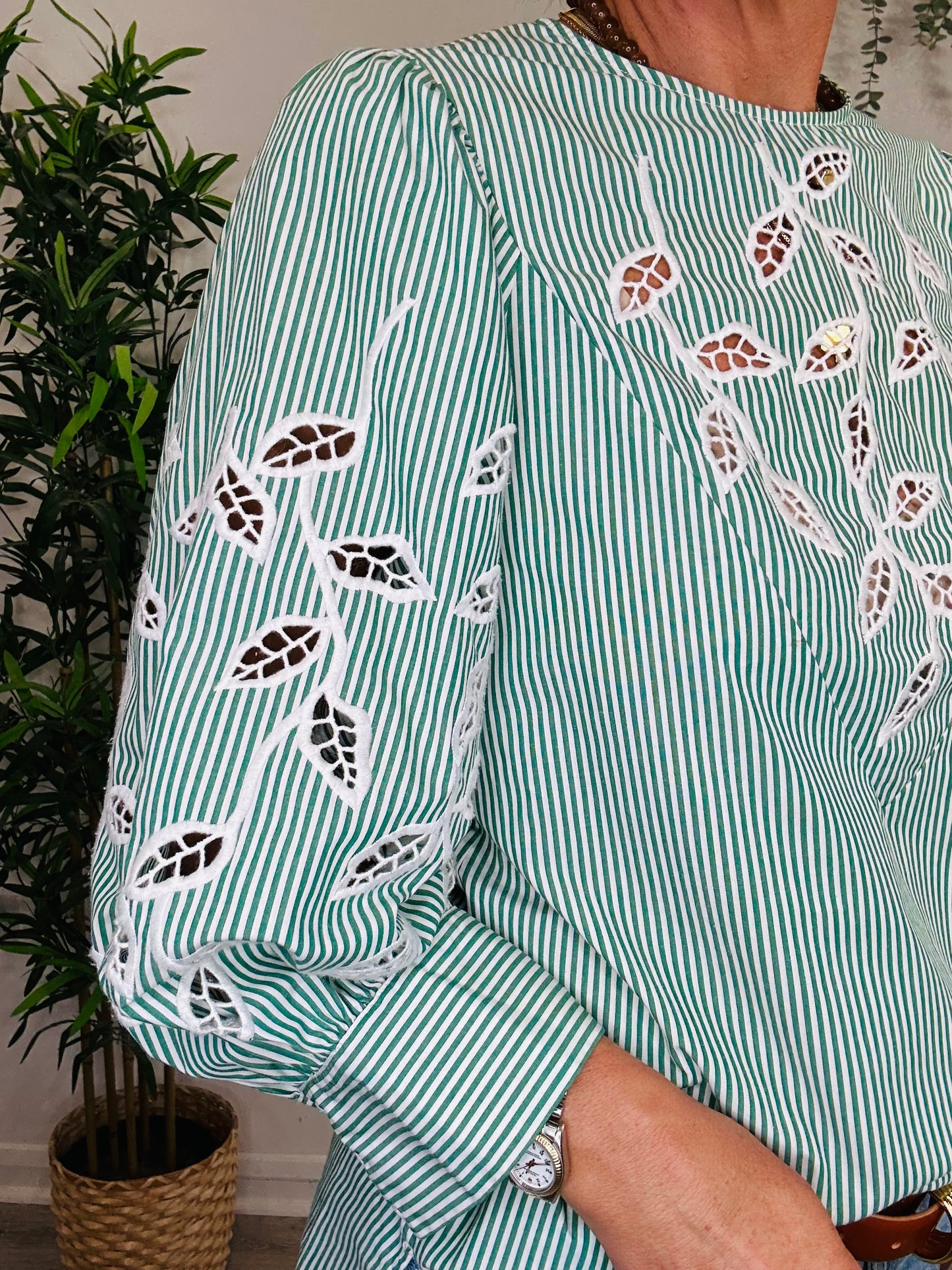 Striped Blouse - Size 0