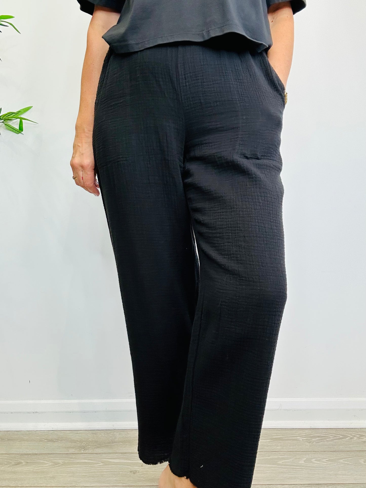 Cheesecloth Trousers - Size M