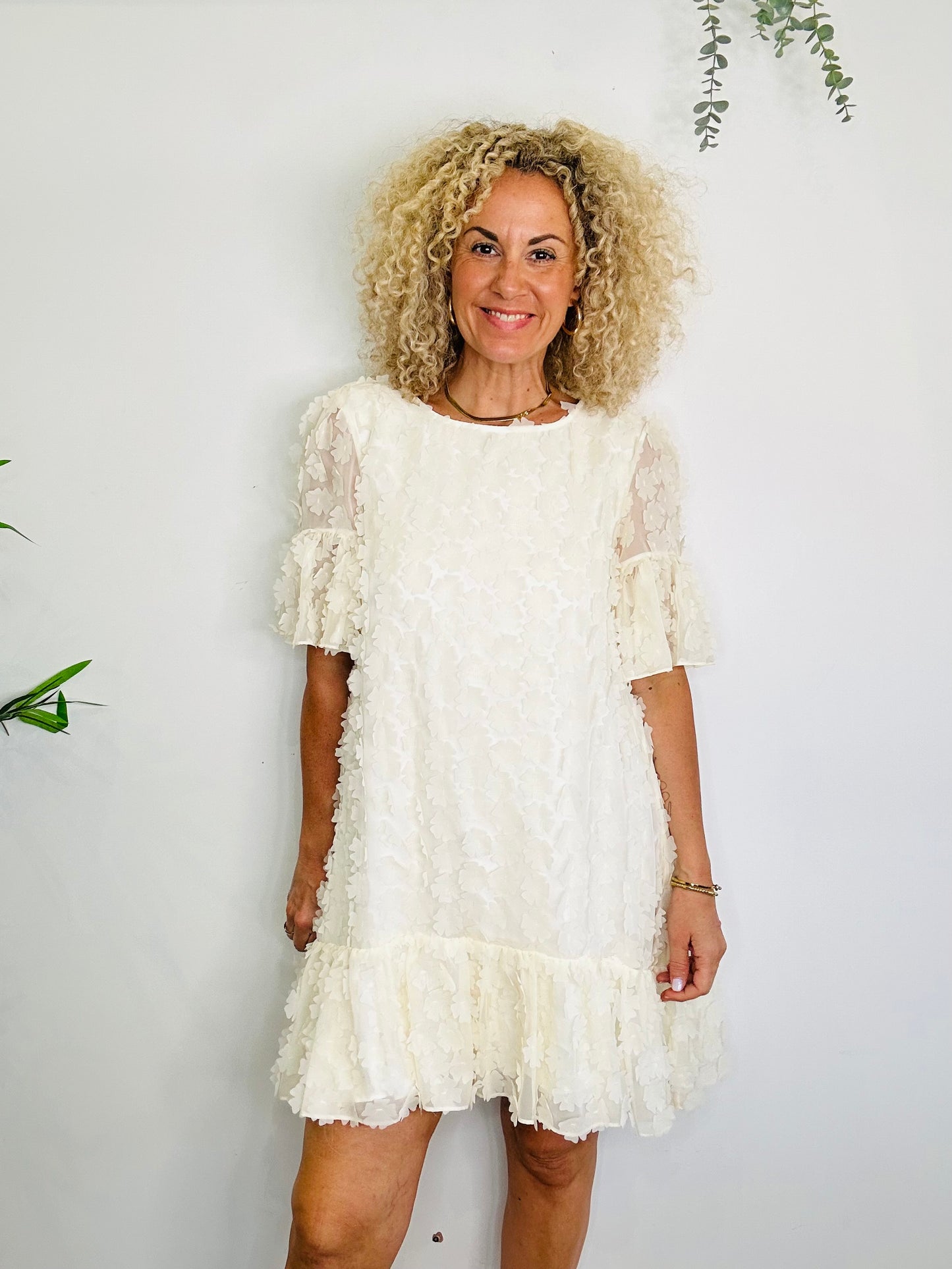 Floral Applique Dress - Size 12