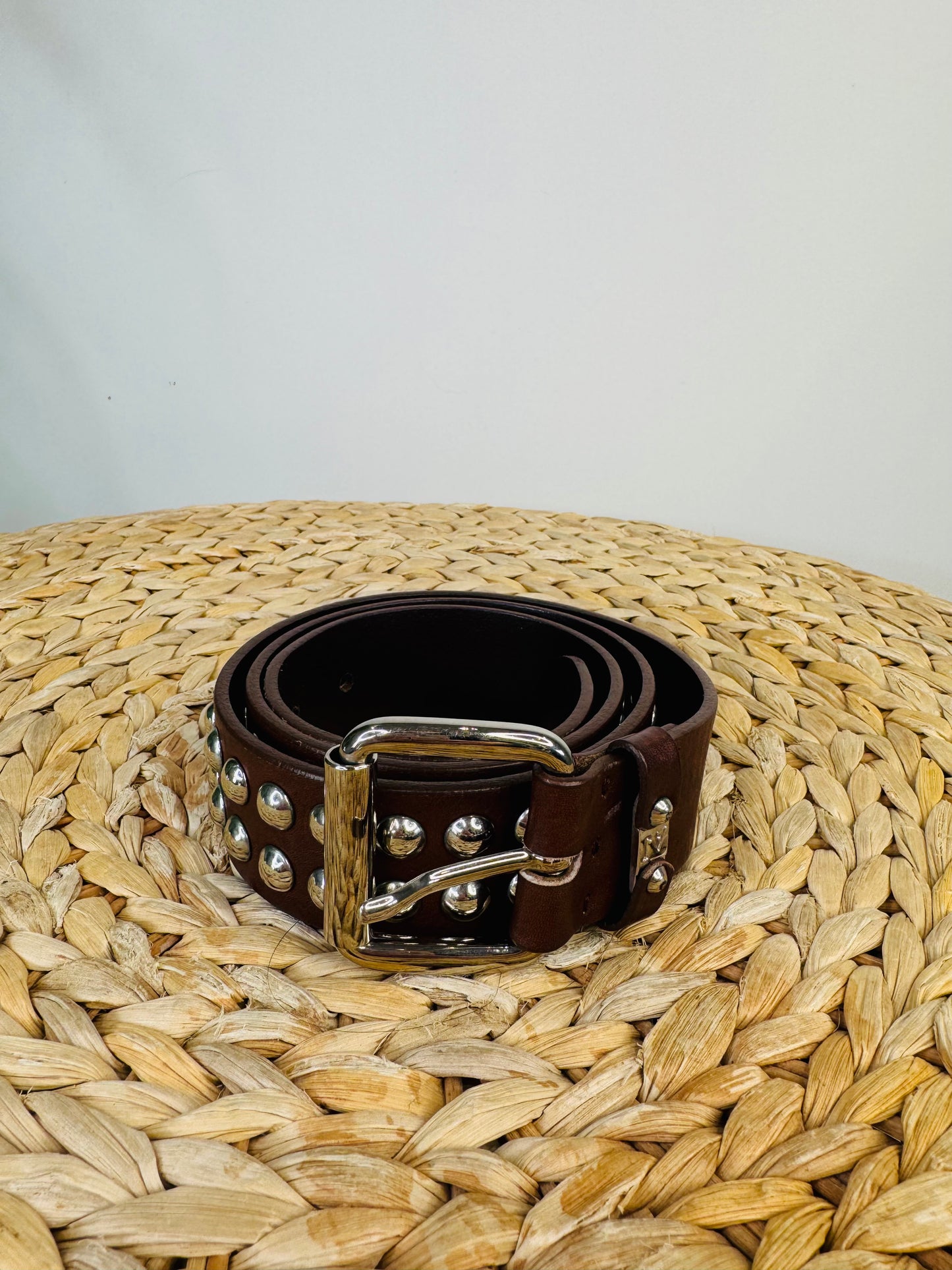 Studded Leather Belt