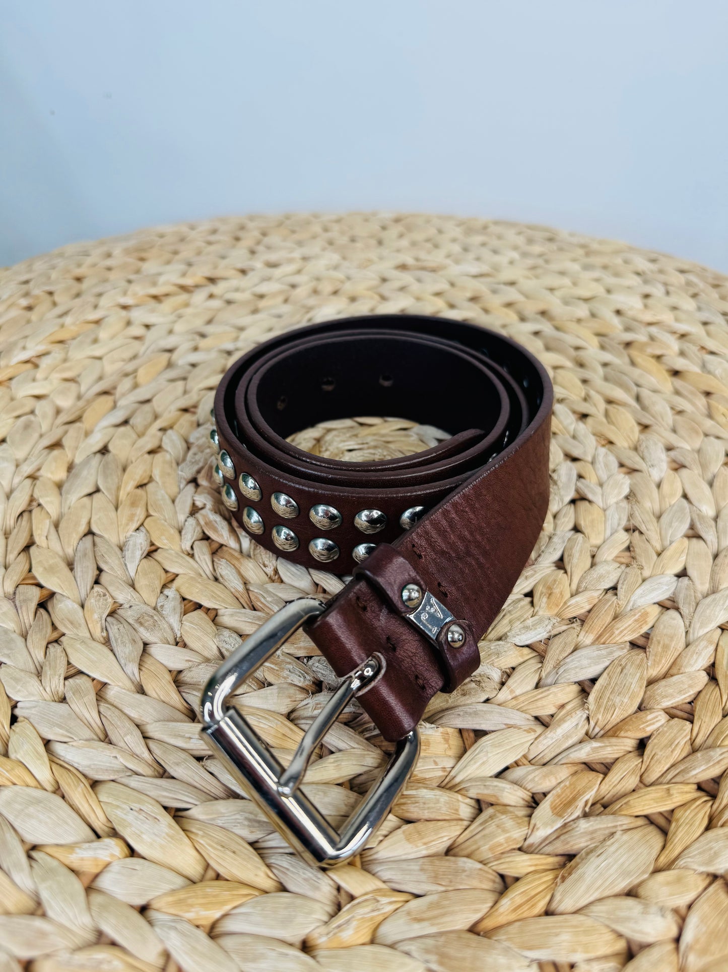 Studded Leather Belt