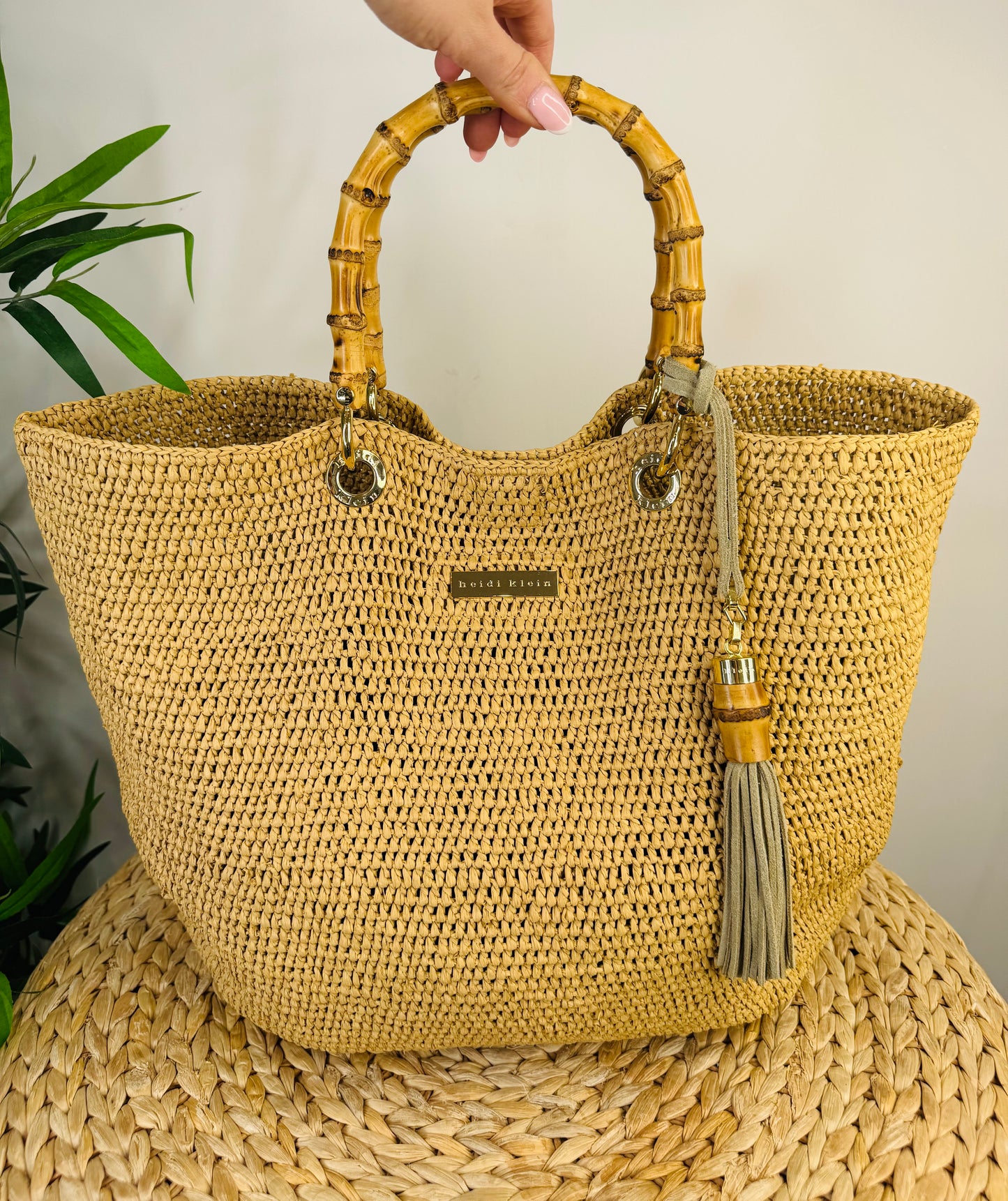Raffia Beach Bag