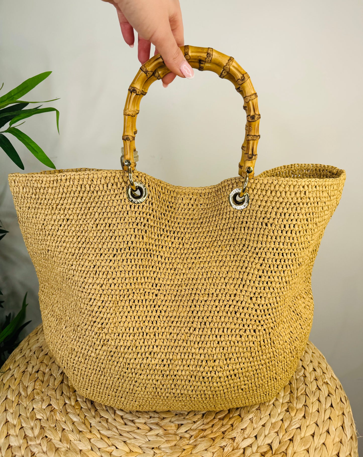 Raffia Beach Bag