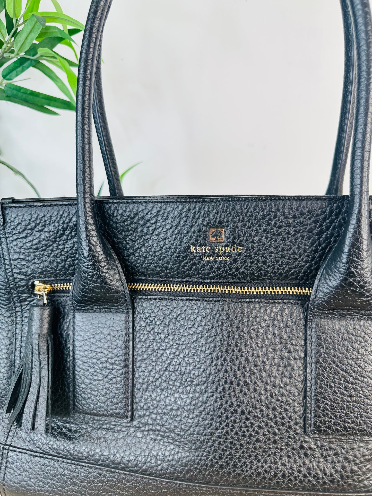 Grained Leather Tote