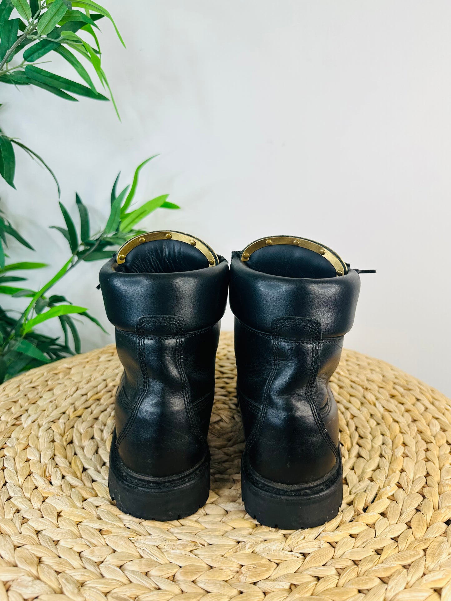 Chunky Leather Boots - Size 40