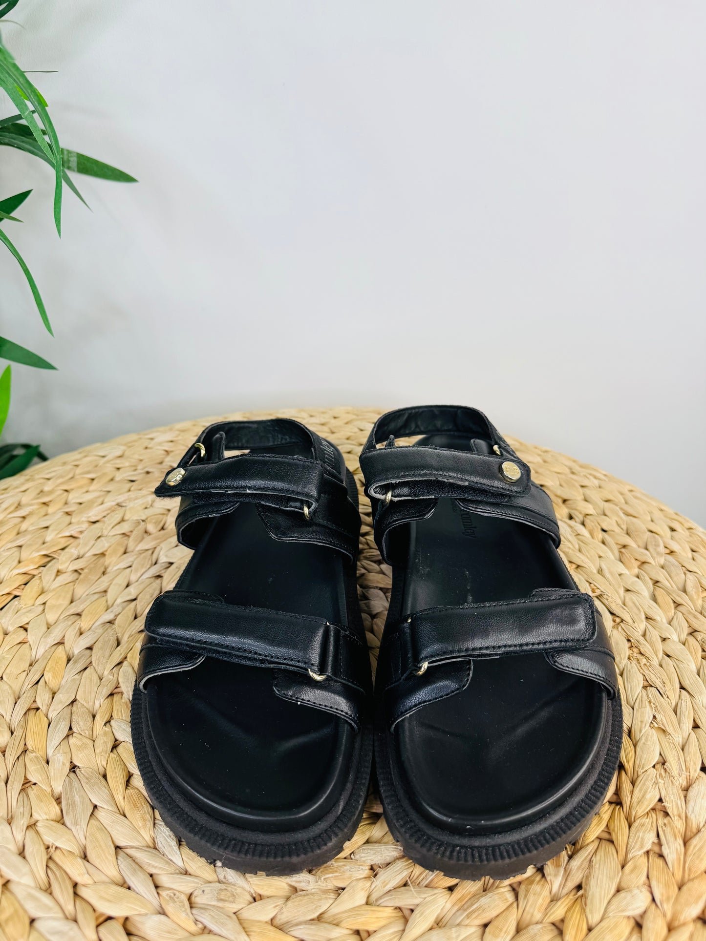 Leather Grandad Sandals - Size 37