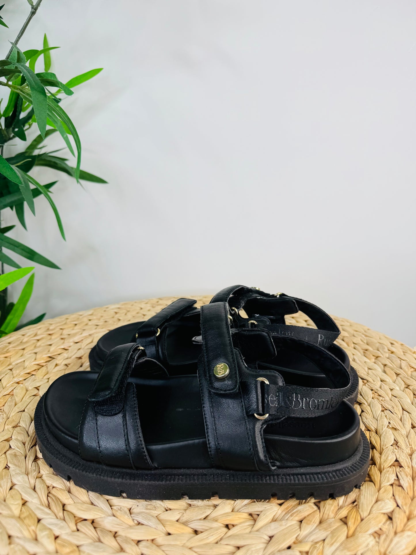 Leather Grandad Sandals - Size 37
