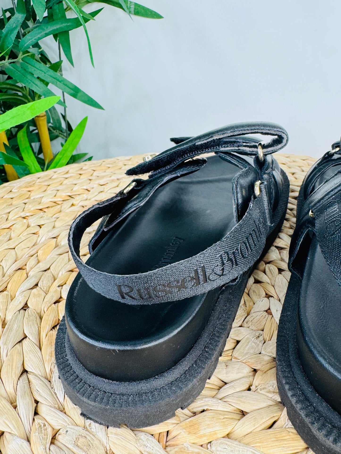 Leather Grandad Sandals - Size 37